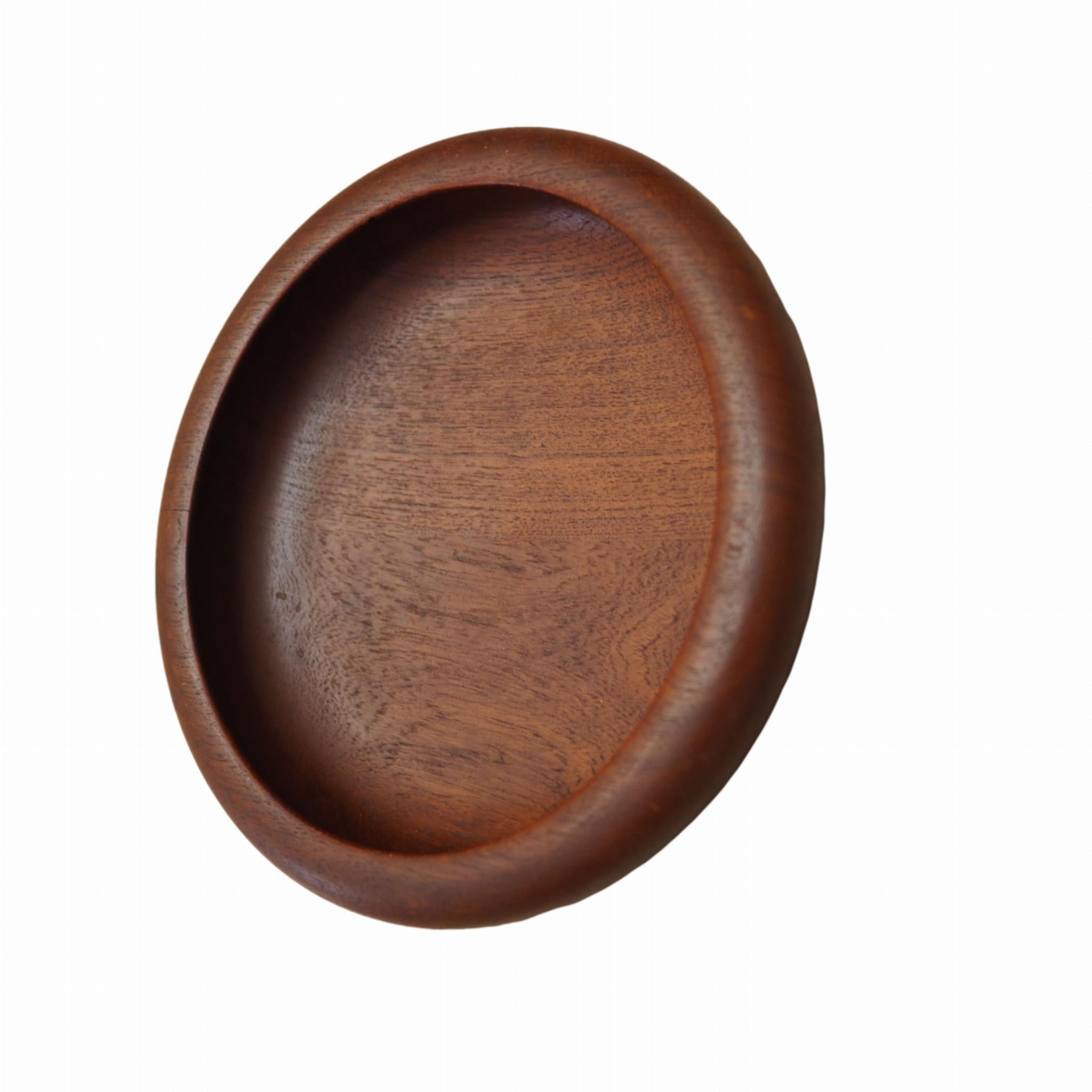 Vintage Plate Teak Brown 1960s