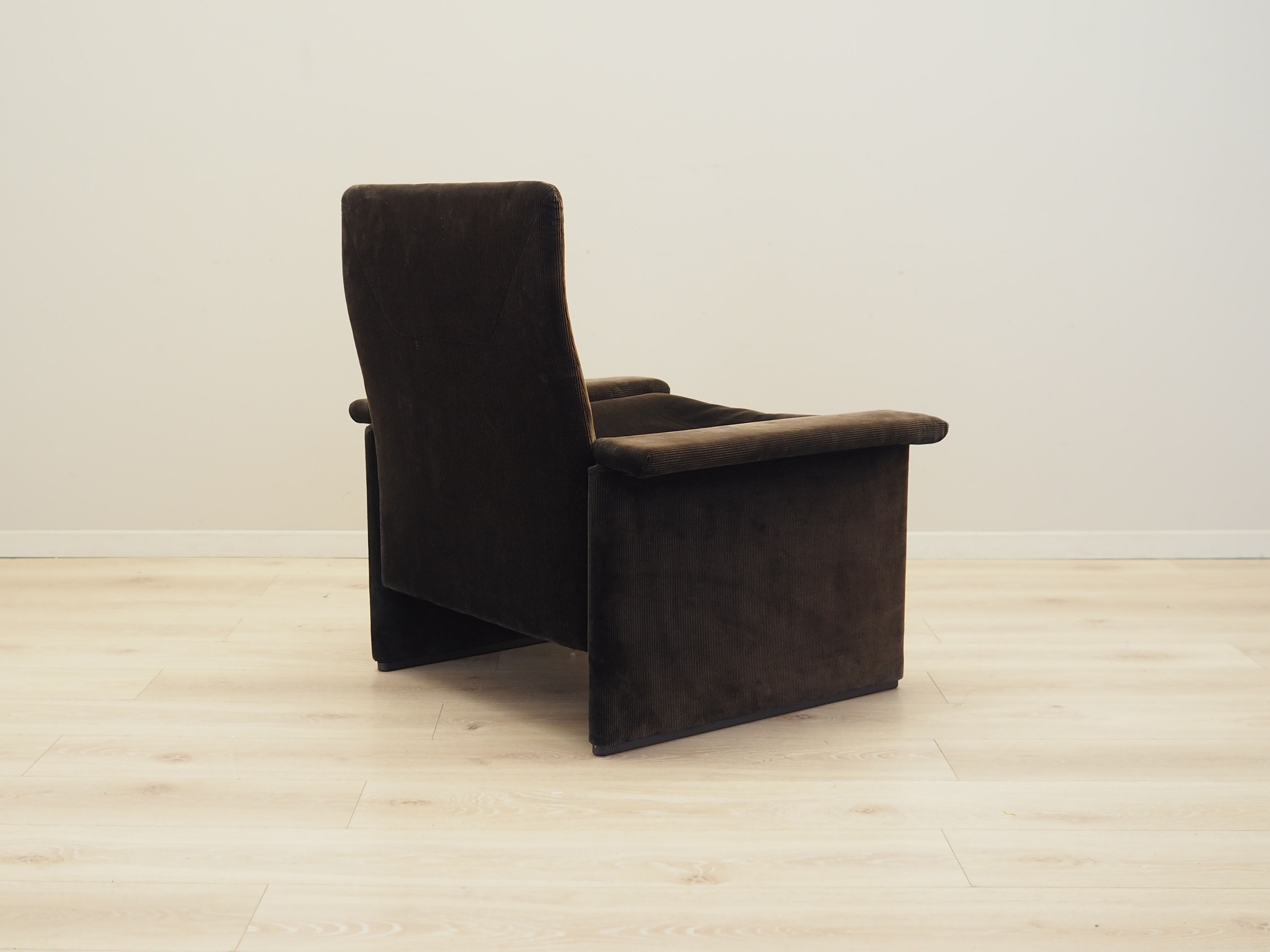 Sessel Cord Braun 1970er Jahre