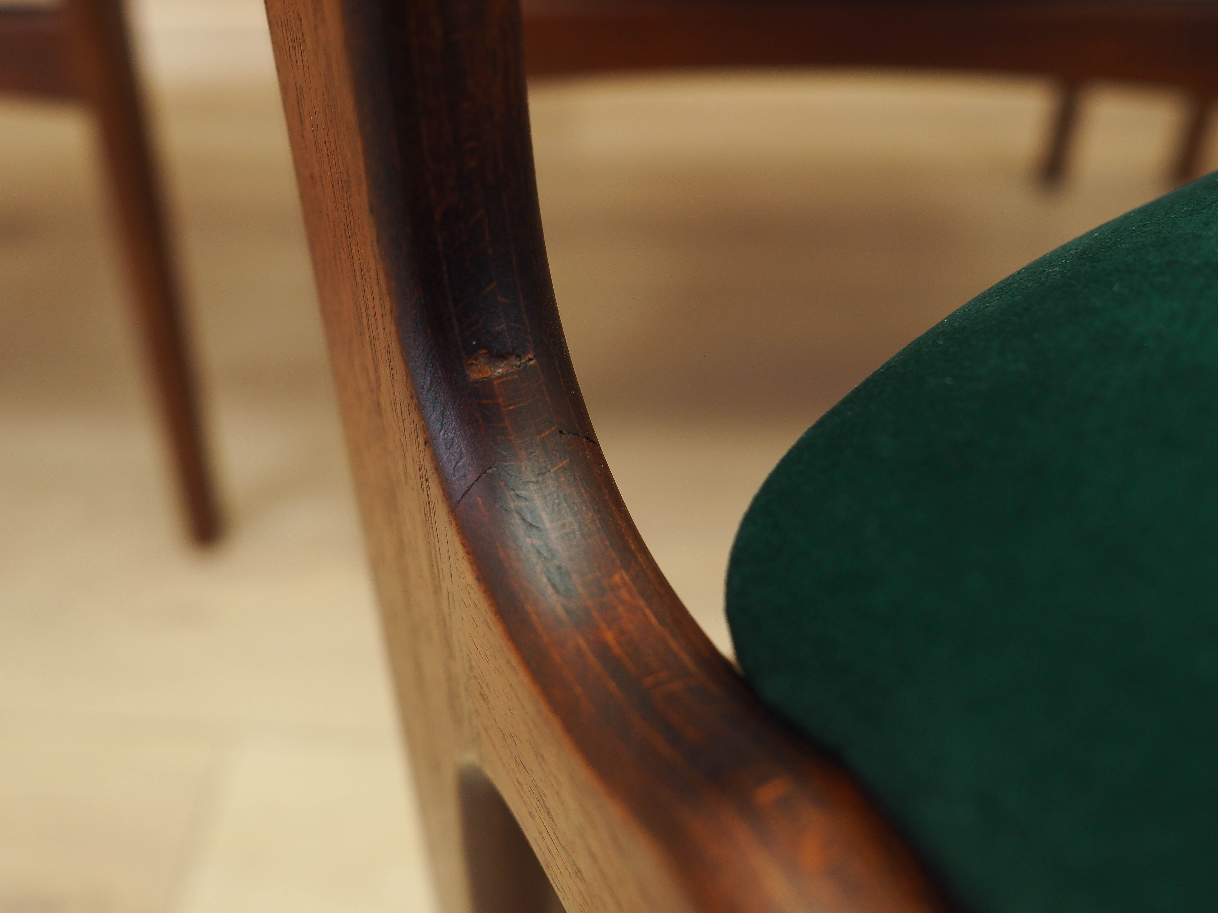 Teakwood chairs 6x Green
