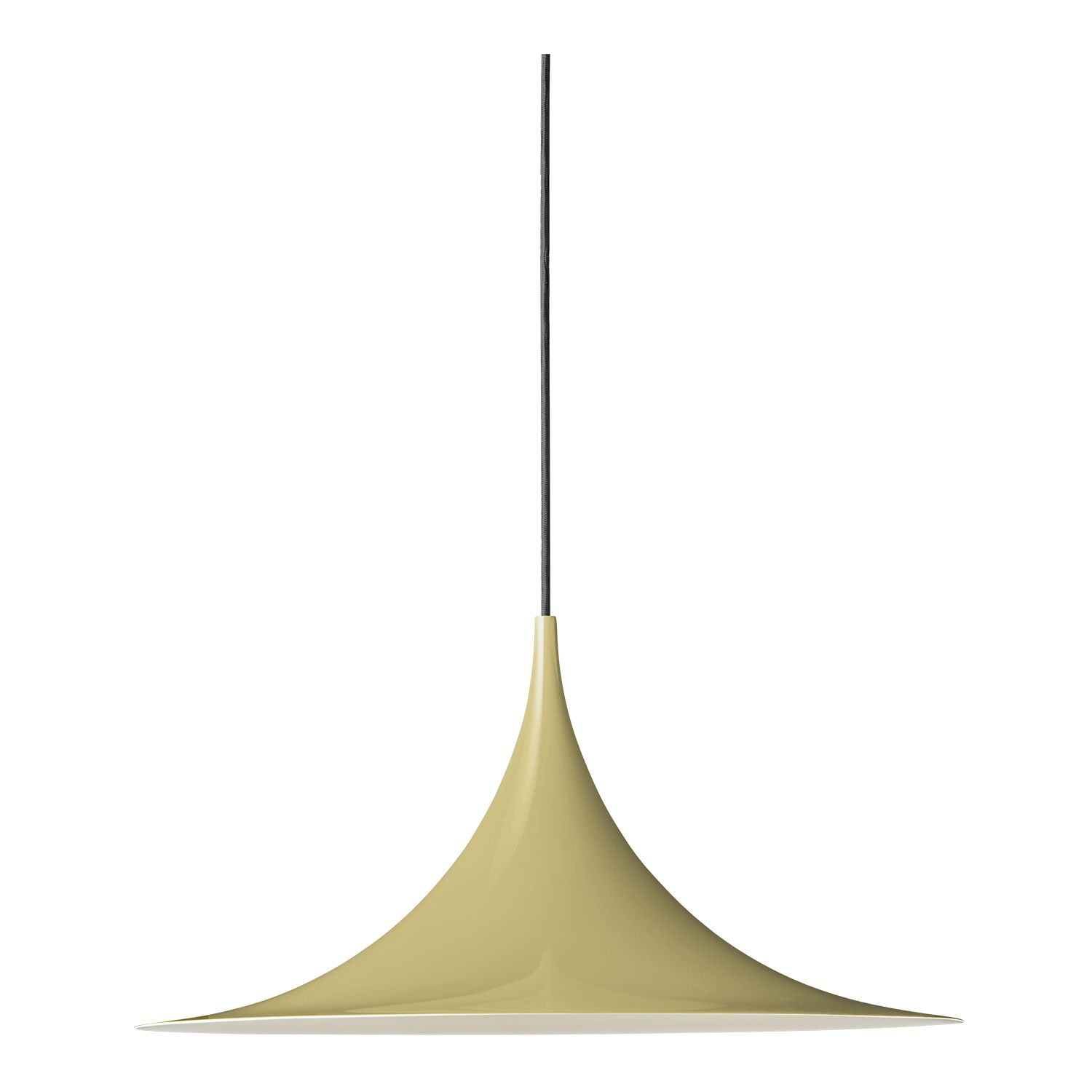 Semi Pendant Pendelleuchte Metall Grün Ø47cm