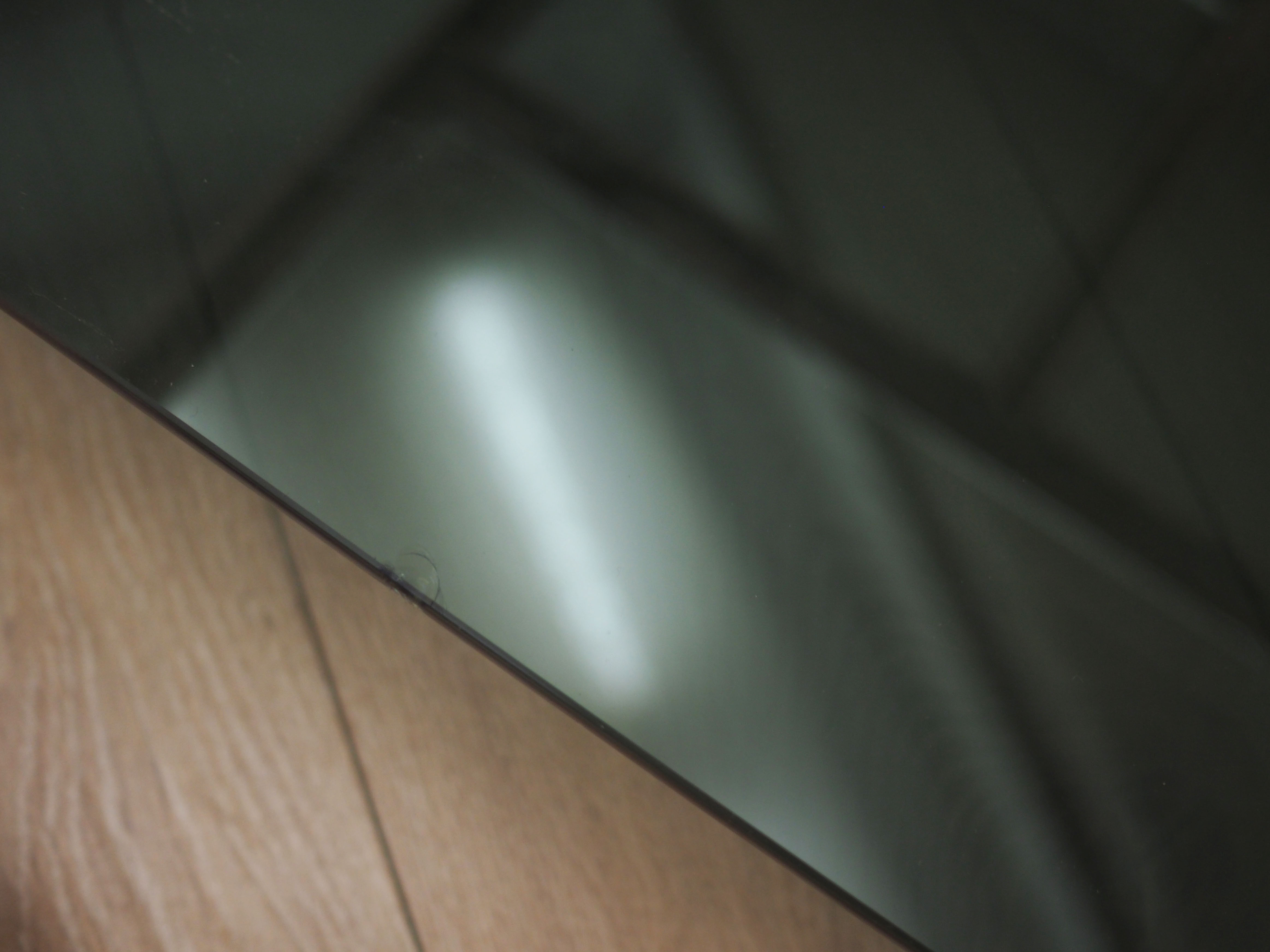 Glass table, Italian Design, 70s, Production: Italy