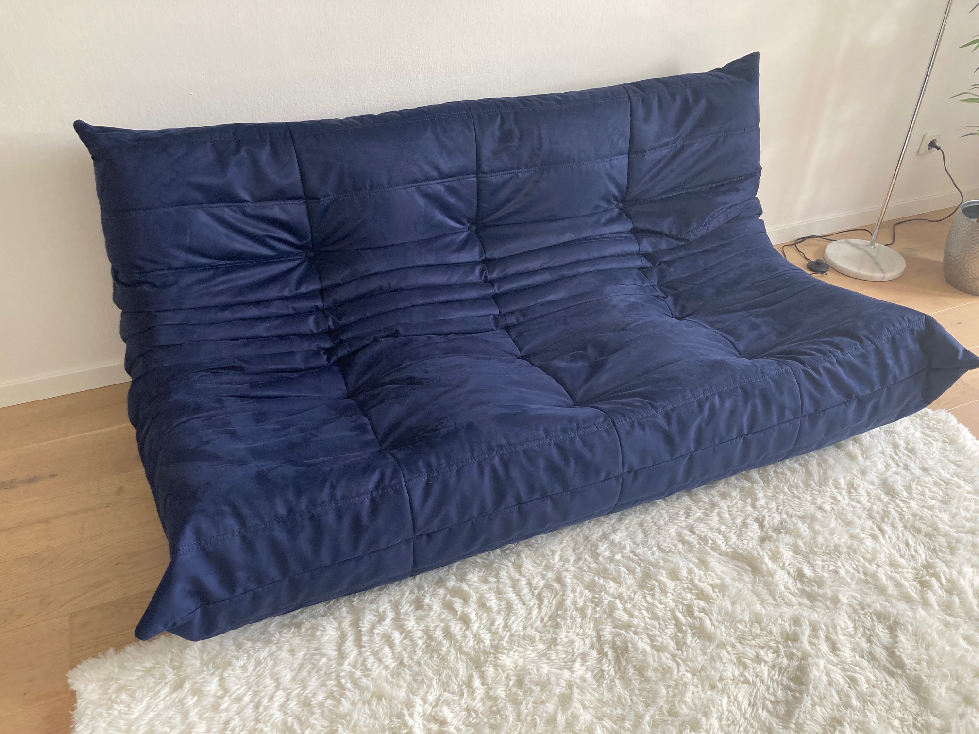 Togo 3-Sitzer Sofa Blau
