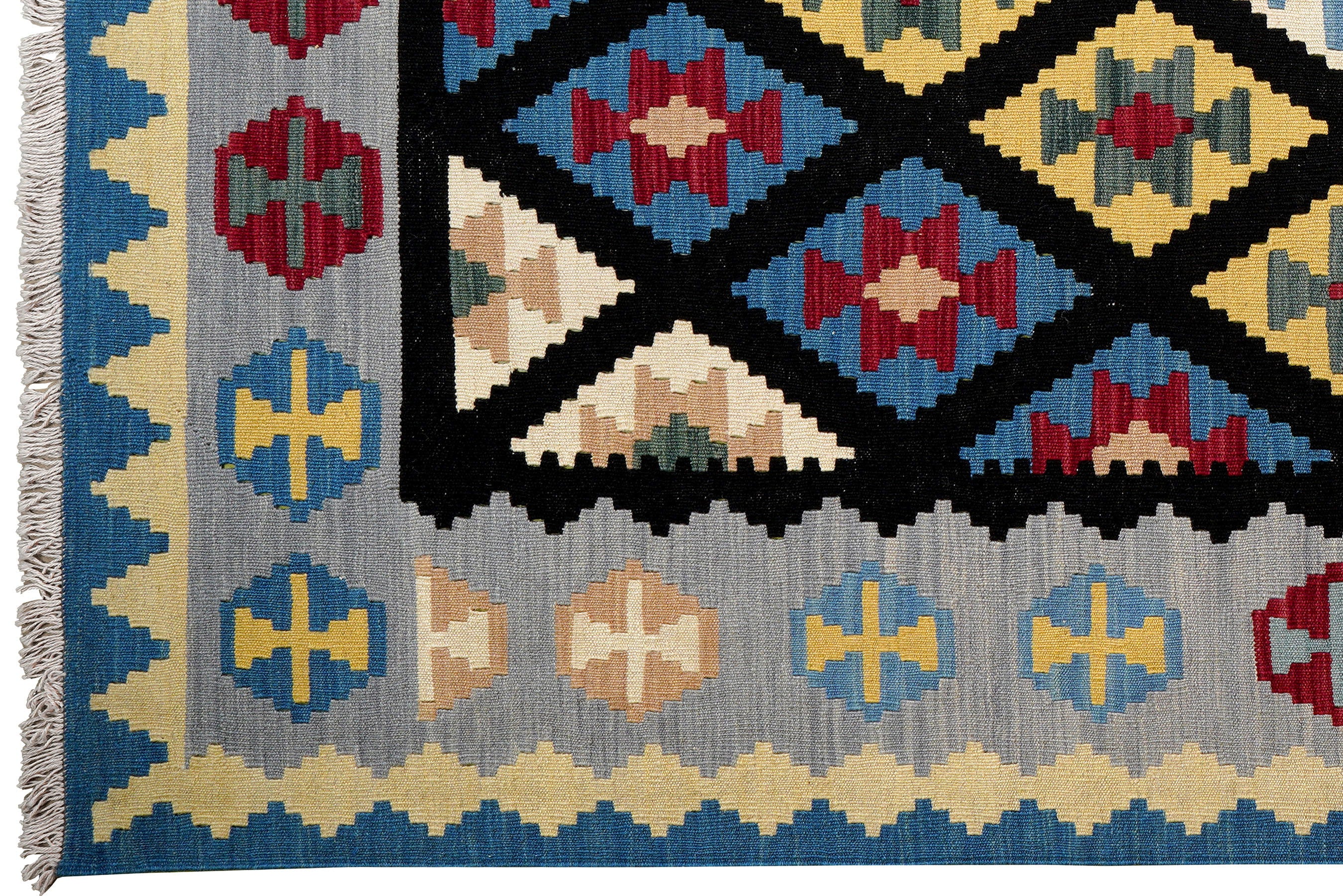 Kilim Gashgai Teppich Wolle Mehrfarbig
