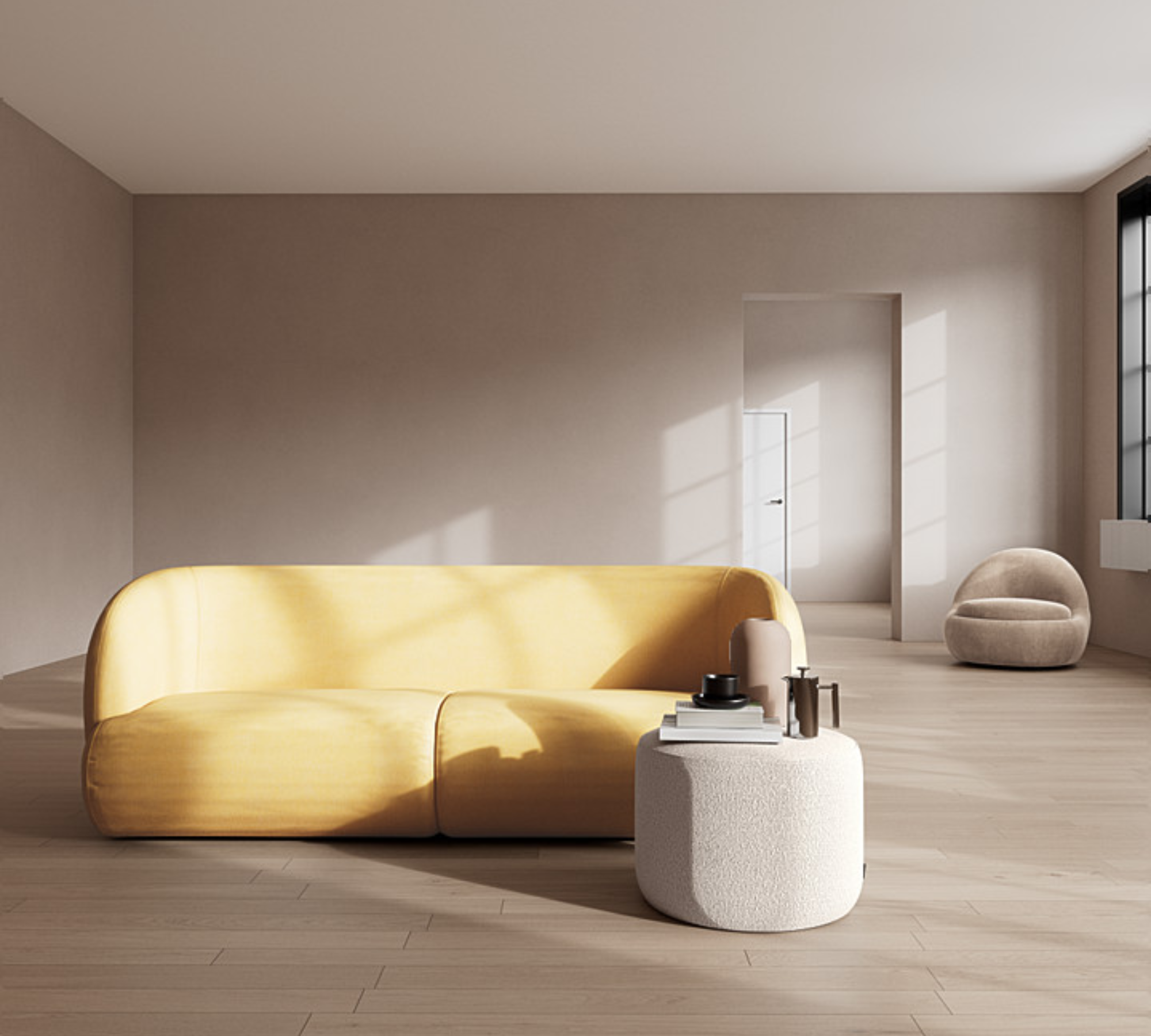 Design-Award-Winning Paula Sofa 2-Sitzer Moss Sun