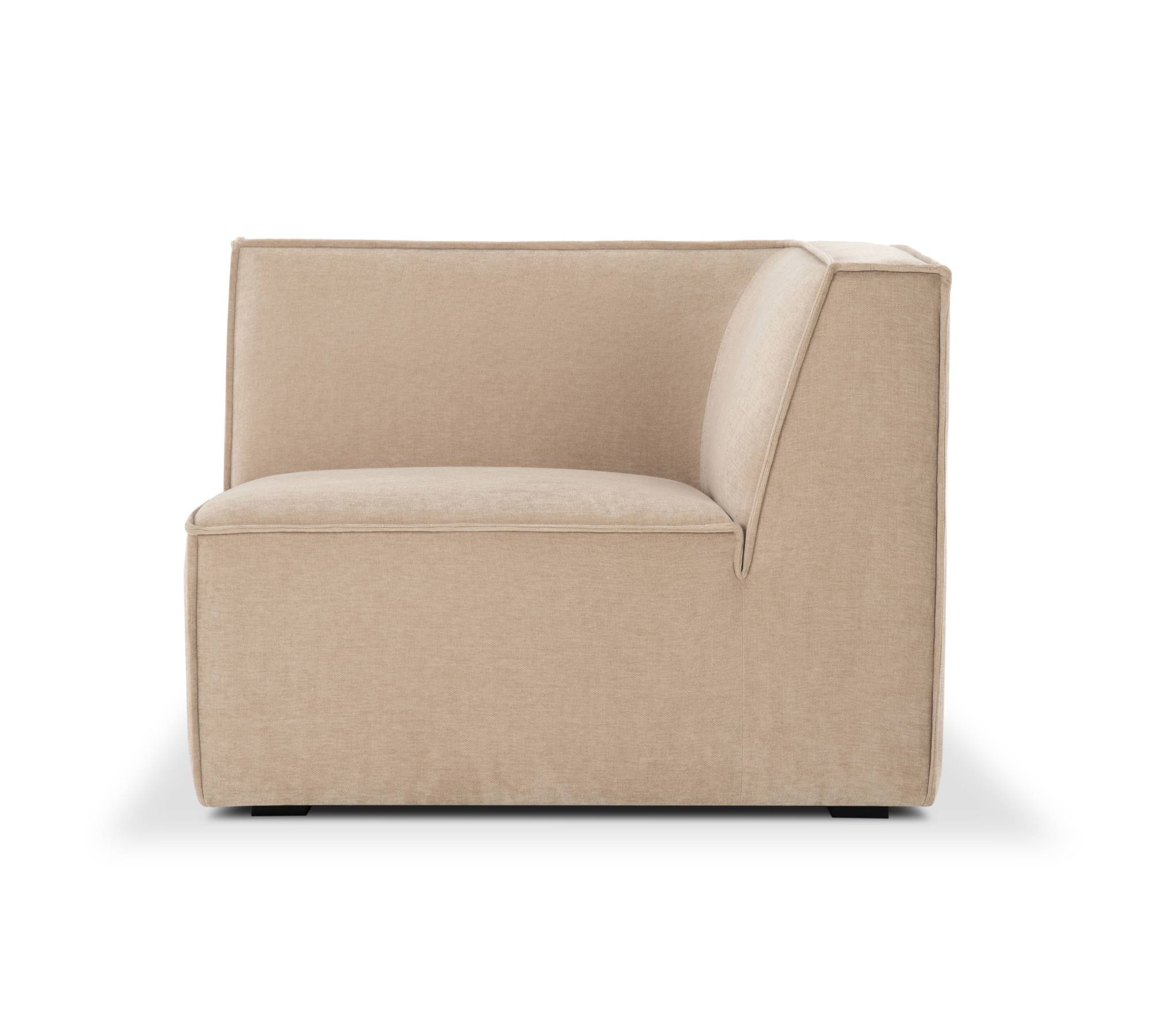 Dane 1-seater corner module right Danny Cream