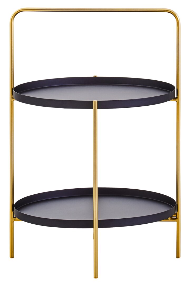 Trosa Beistelltisch Schwarz Gold