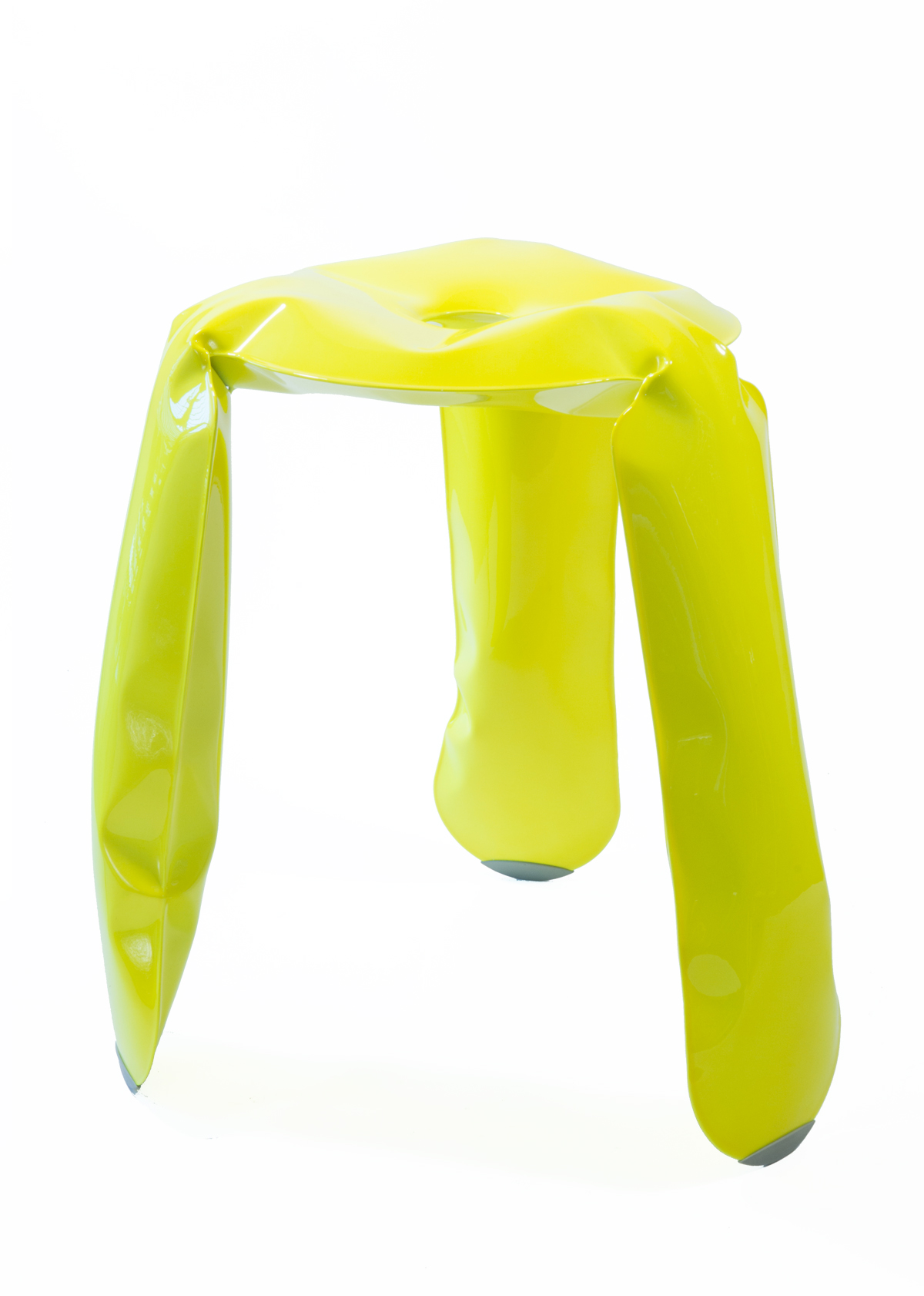 Plopp Standard Sgabello Alluminio Giallo neon RAL 1026
