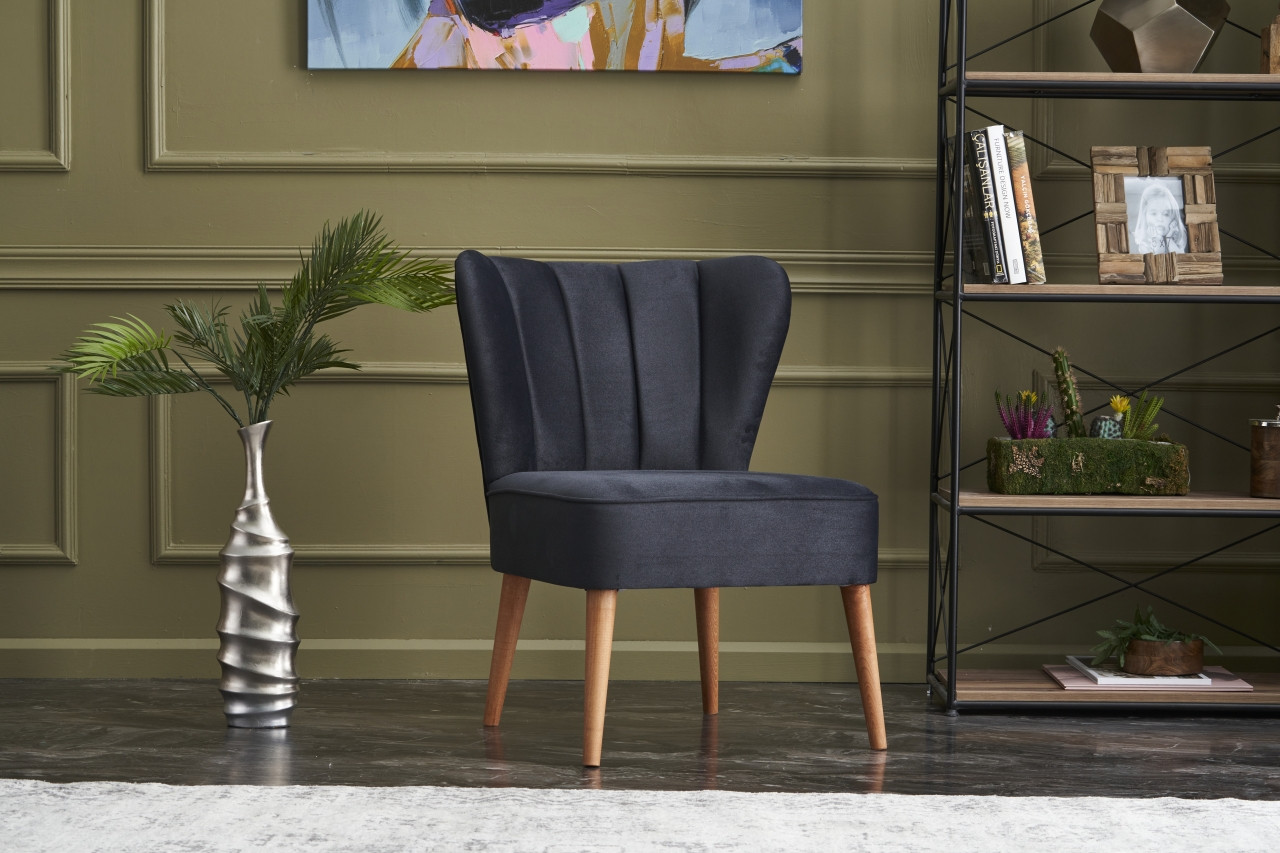Layla Armchair Beechwood Black