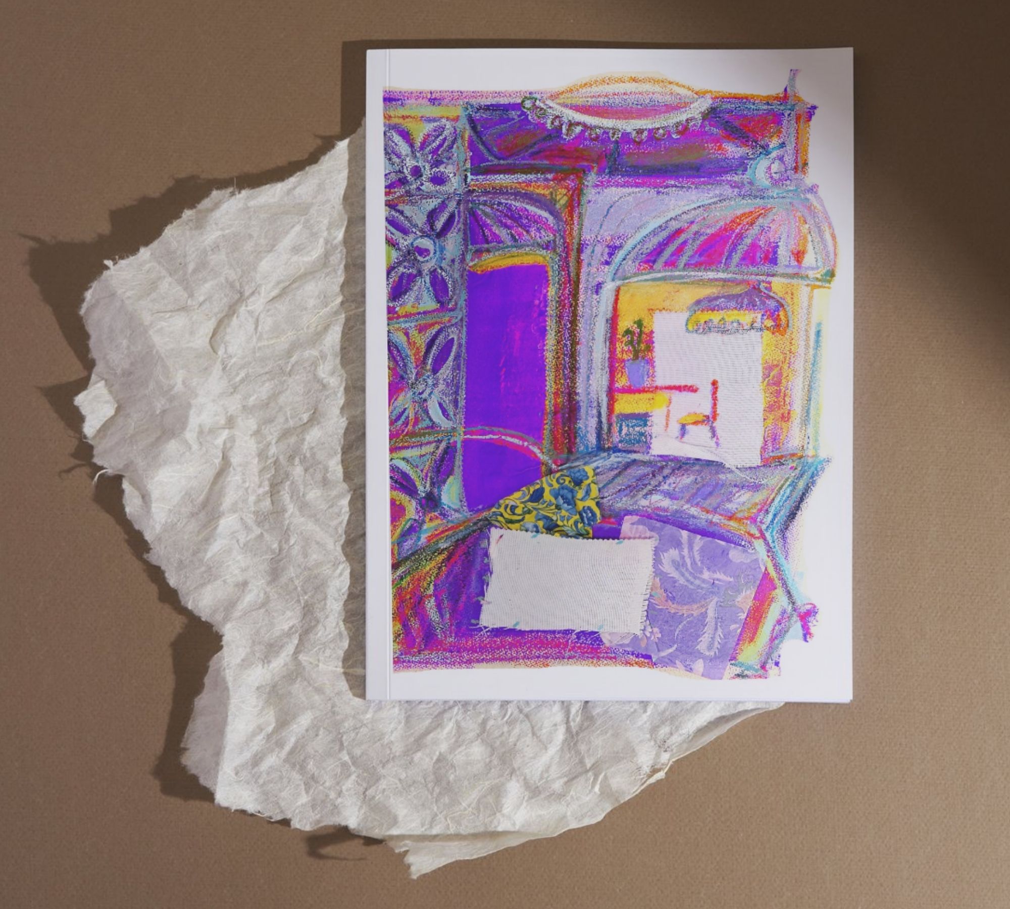 El pasillo del Riad Stampa d'arte Multicolore