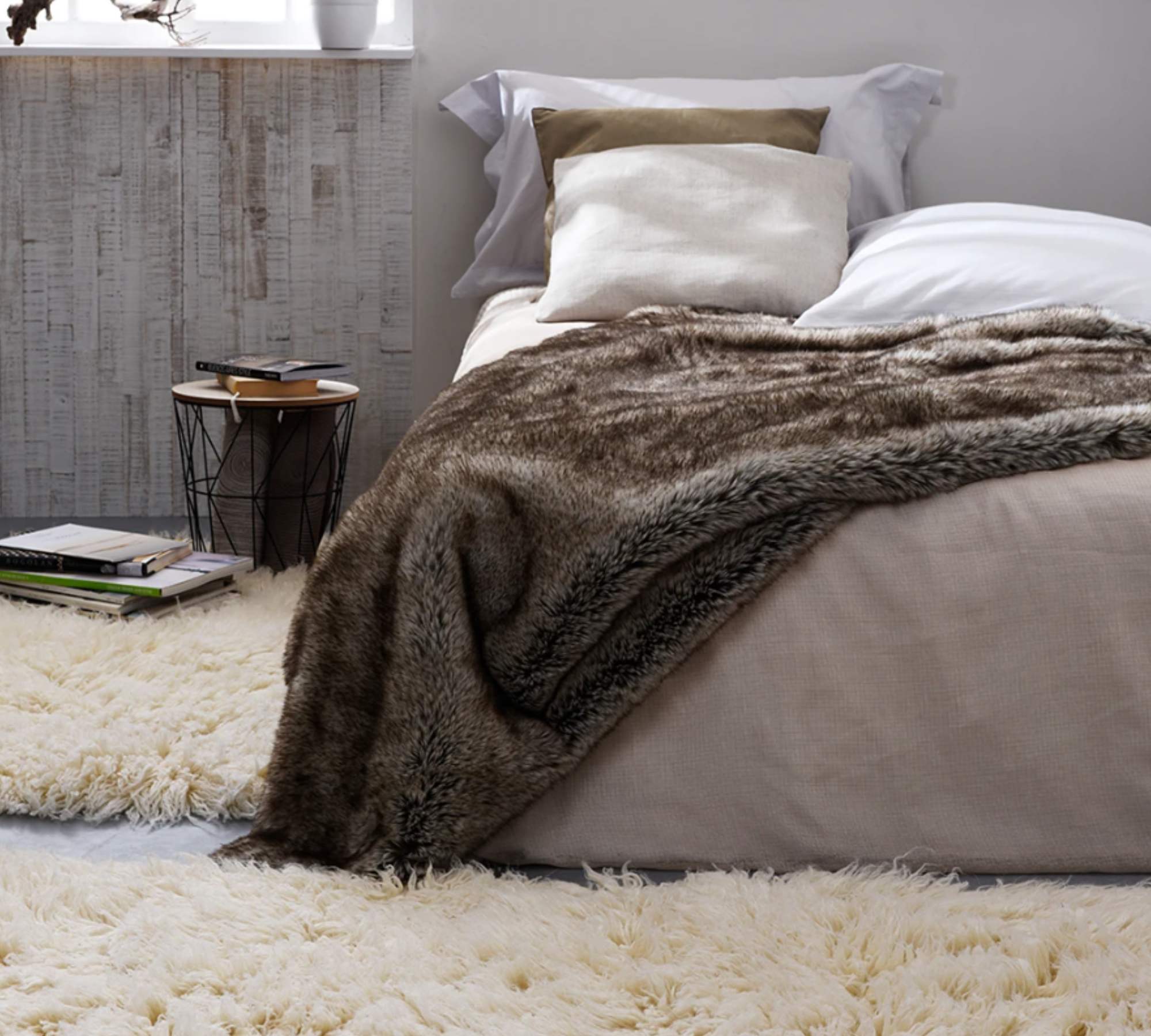 Wool rug New wool Natural