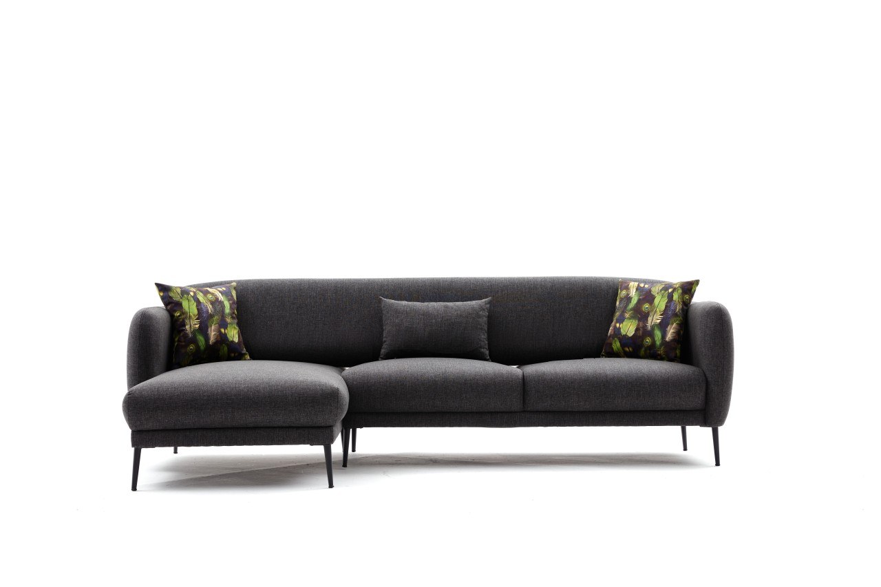 Venus Sofa Récamiere Links Anthrazit