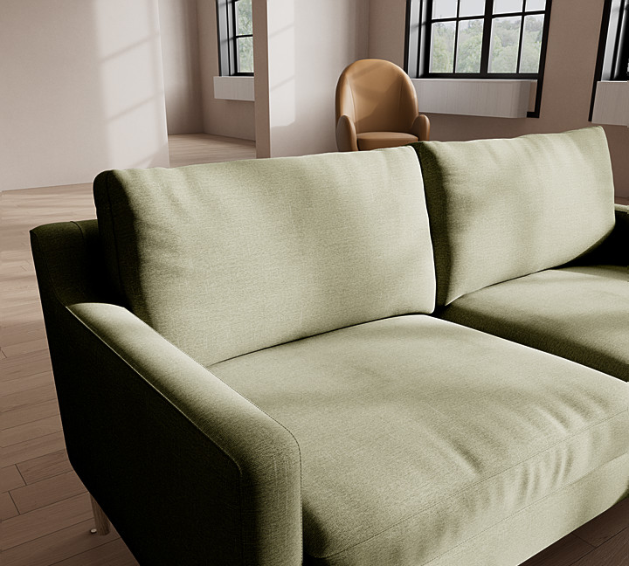 Astha Sofa 2-Sitzer Sasano Clay