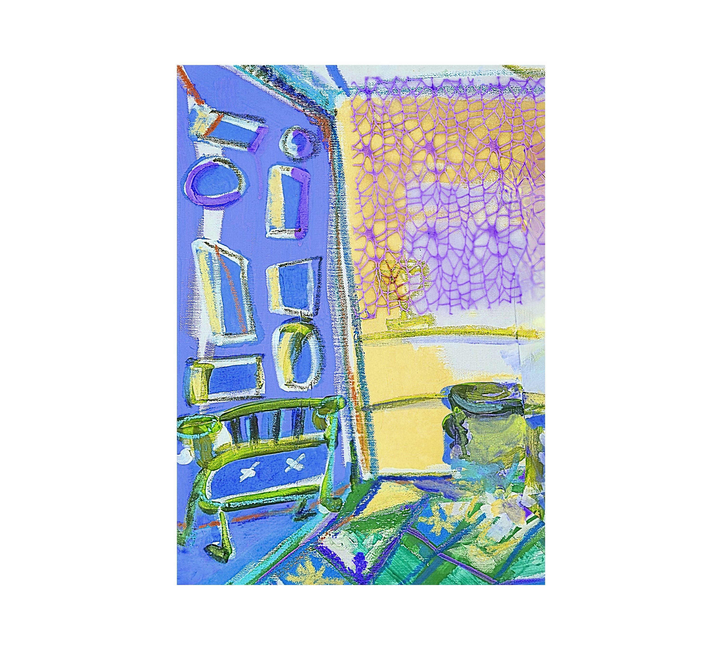 La Sala Azzurra Art printMulticolor