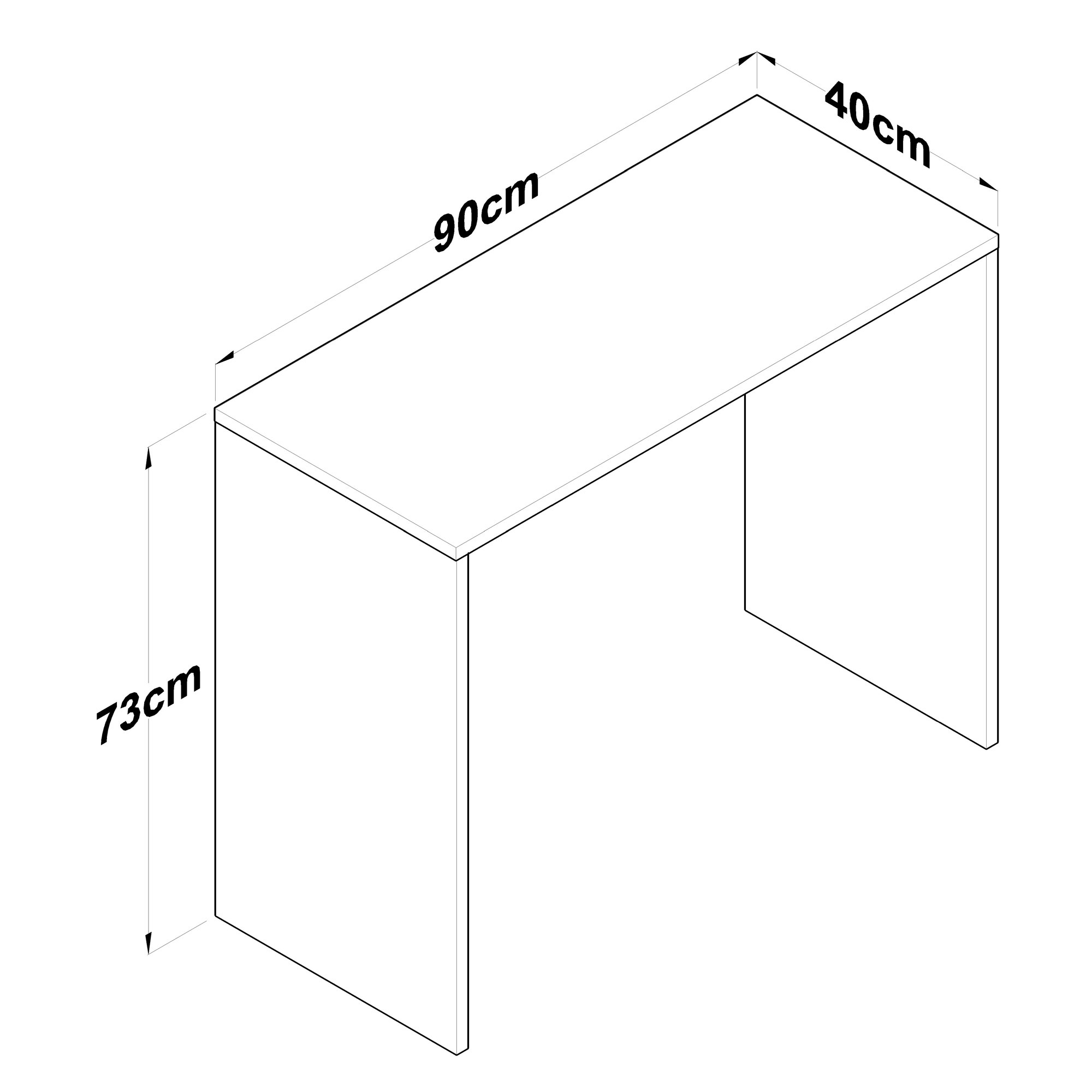 Ha114 Schreibtisch Holz Walnuss