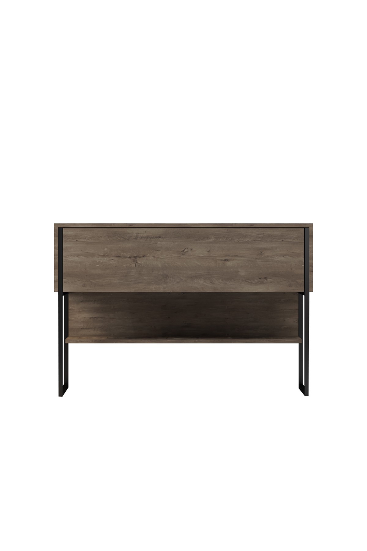 Luxe Sideboard Holz Schwarz Walnuss