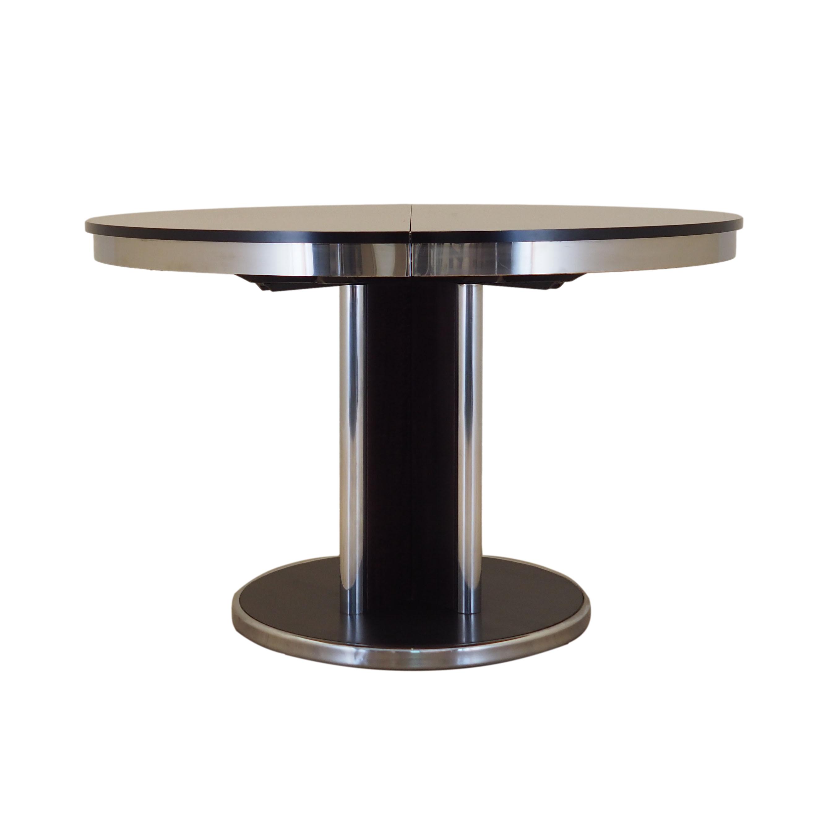 Runder Esstisch 1970er Jahre 121cm