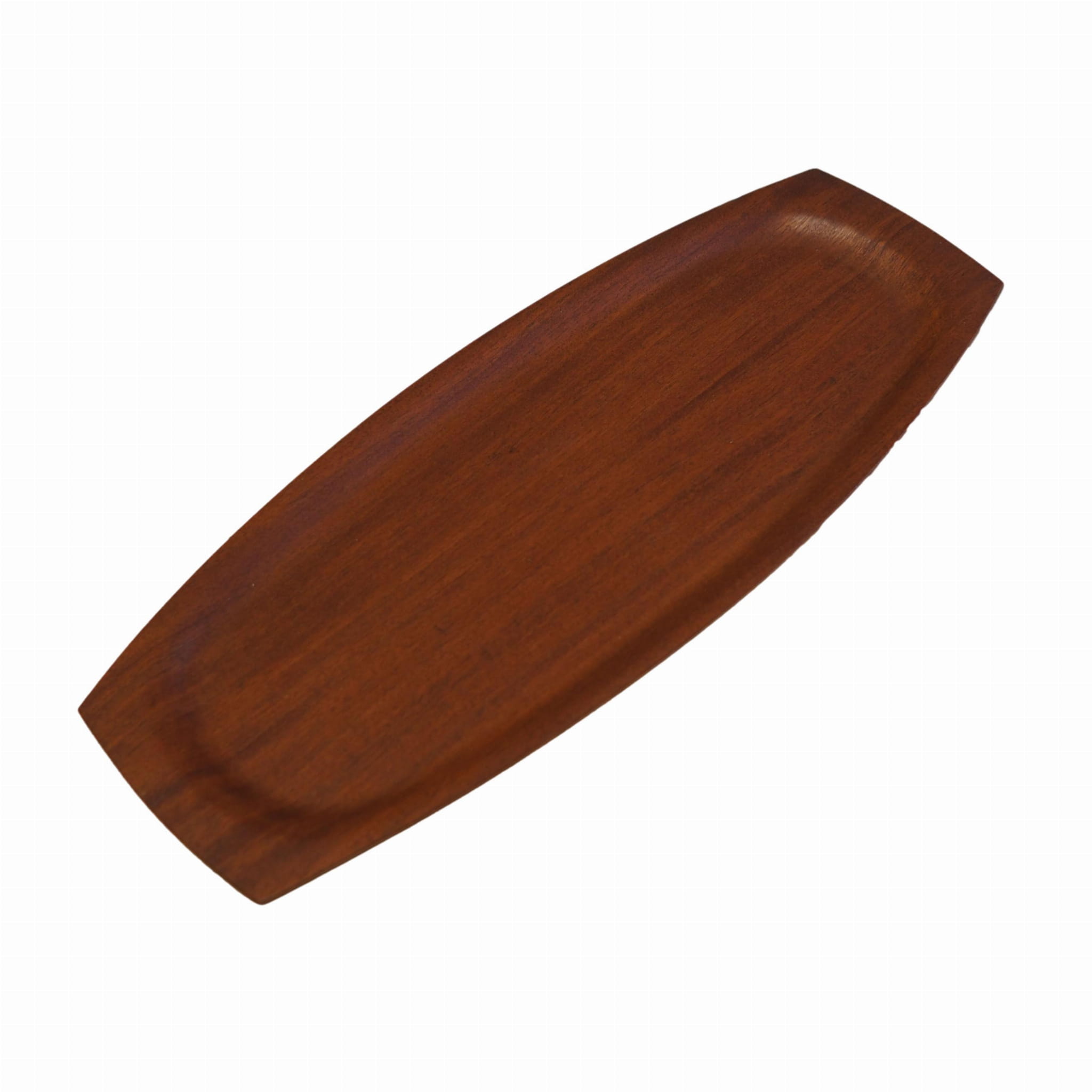 Vintage Tray Teak Wood Brown 1960s
