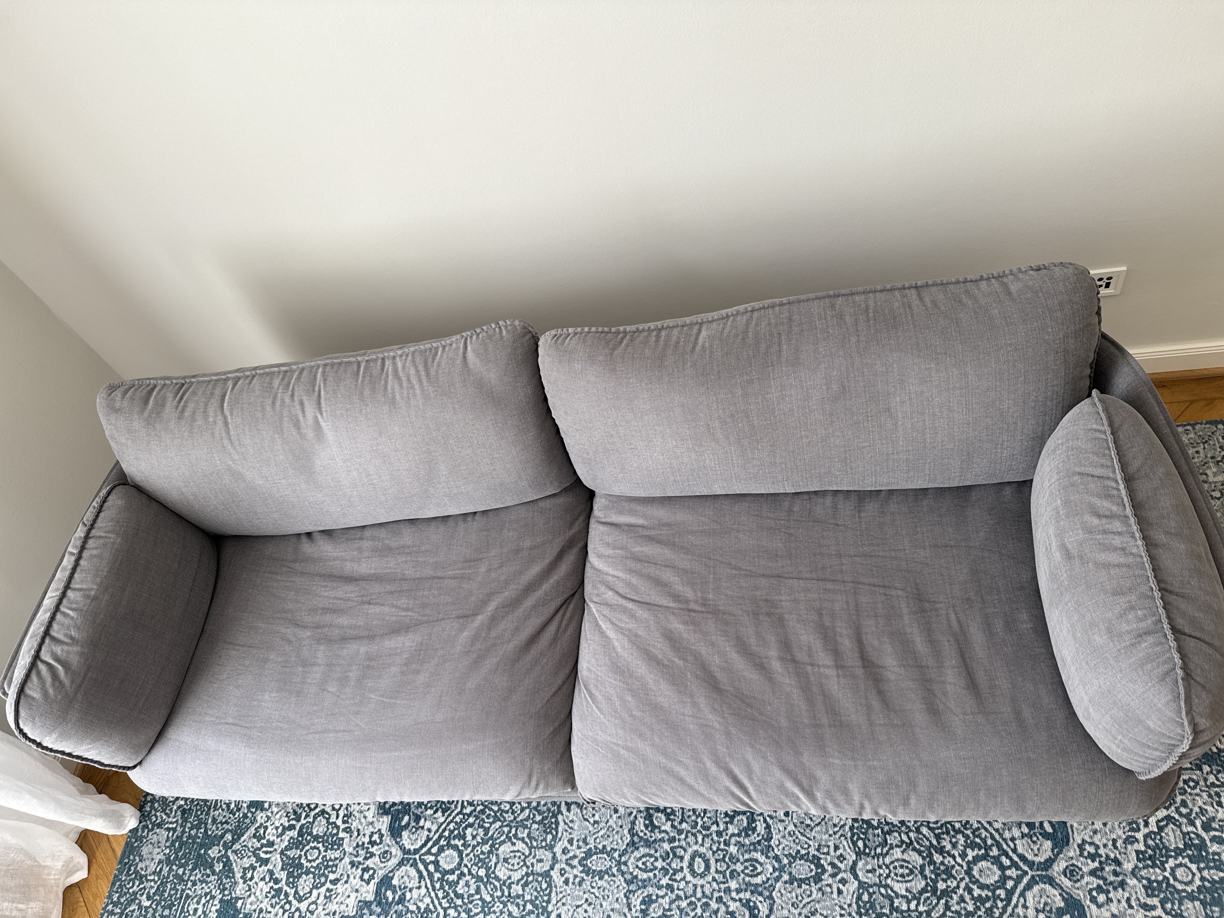 Cloud LN3.2 Sofa 3-Sitzer Baumwolle Grau