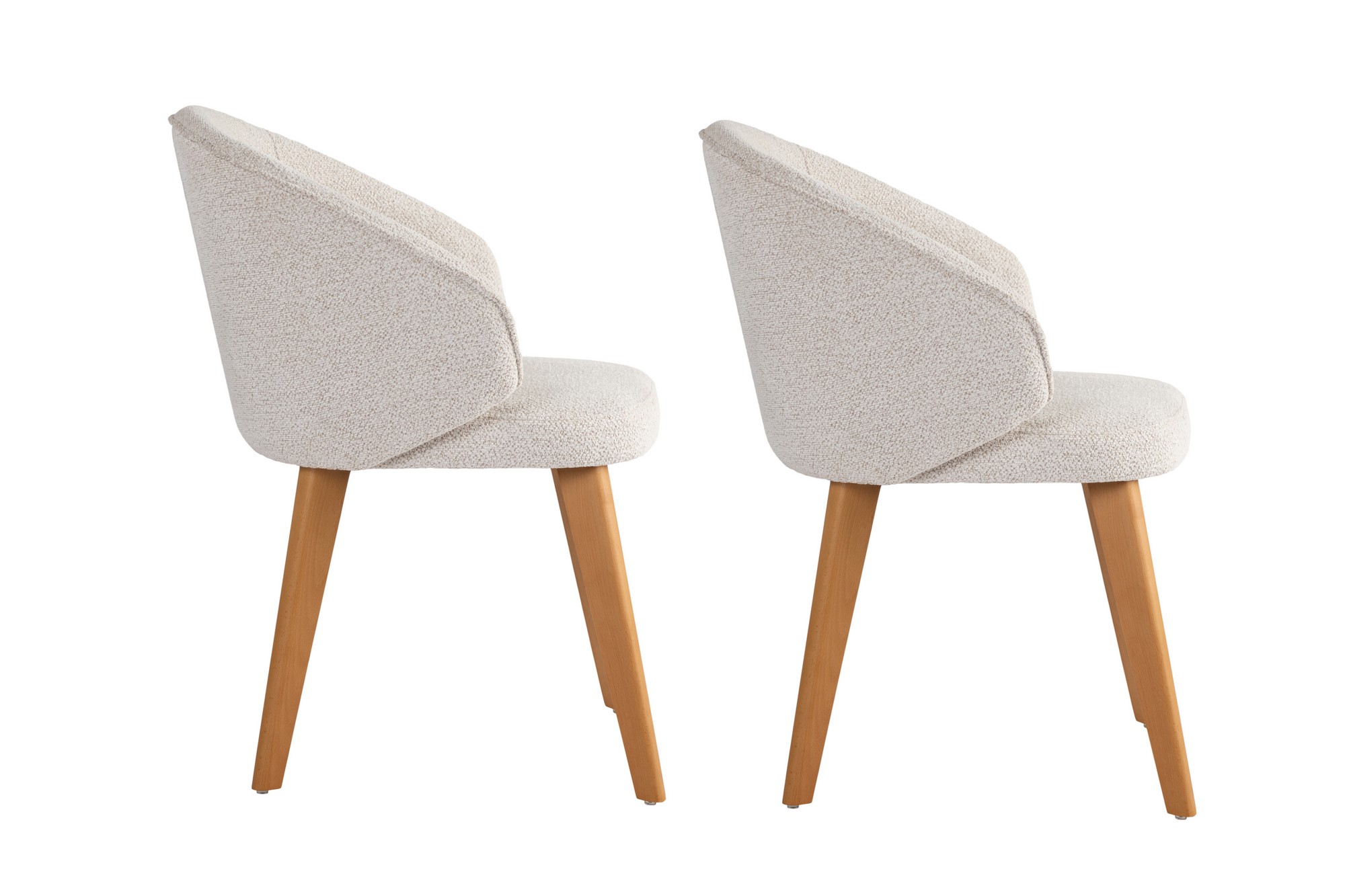 2x Bentley Dining Chair Wood Veneer White