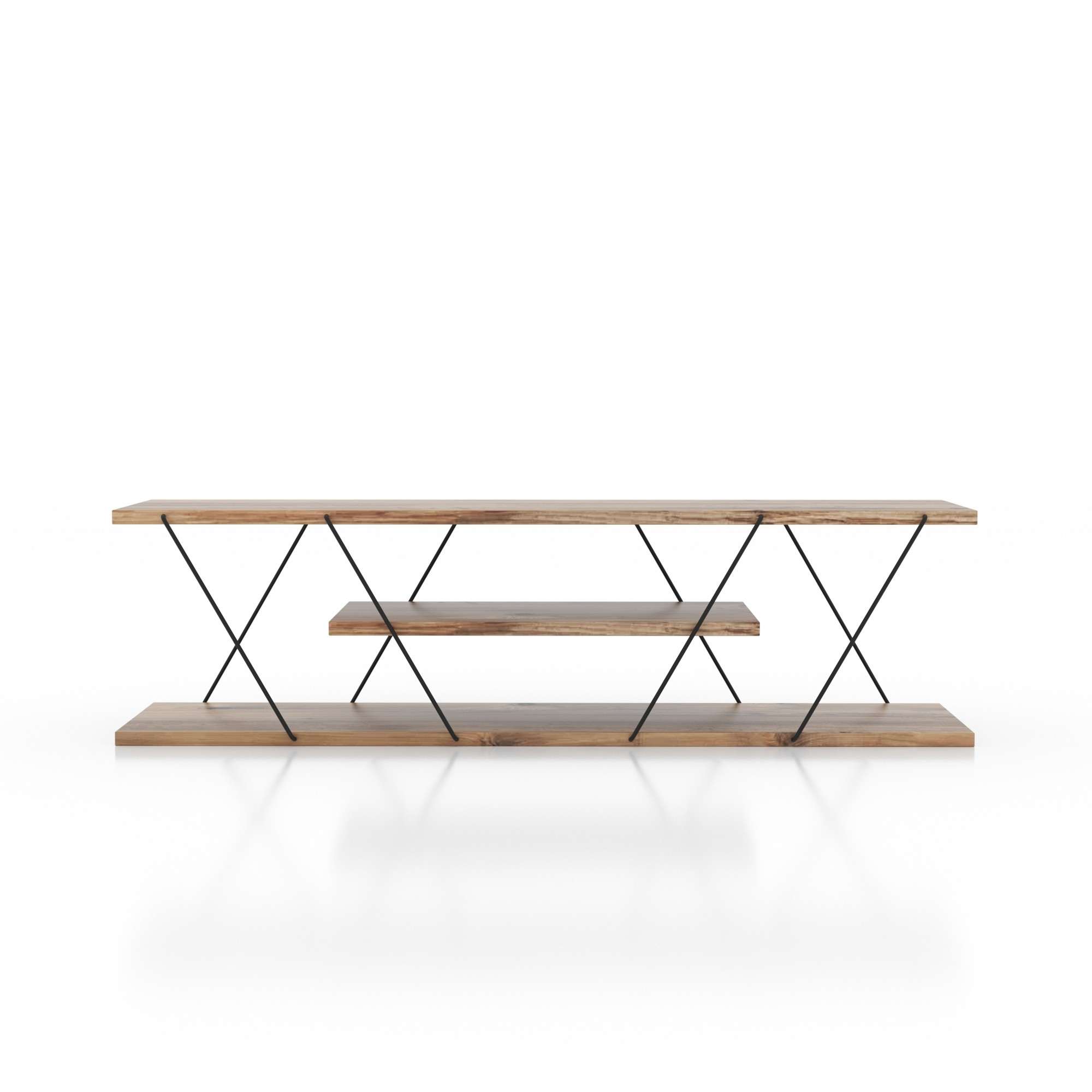 Canaz TV Stand Black Walnut Brown