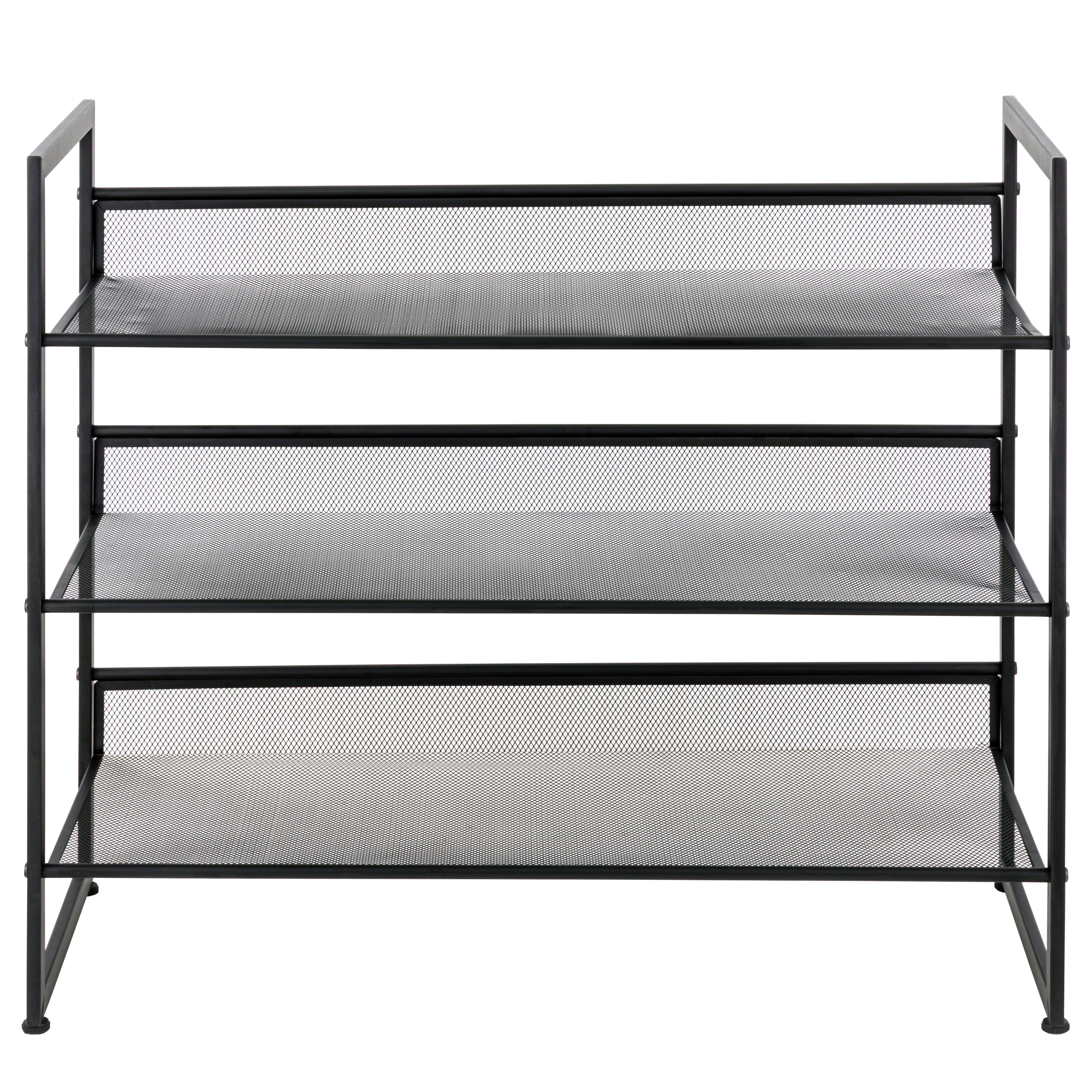Tecnor shoe rack metal black 63 cm
