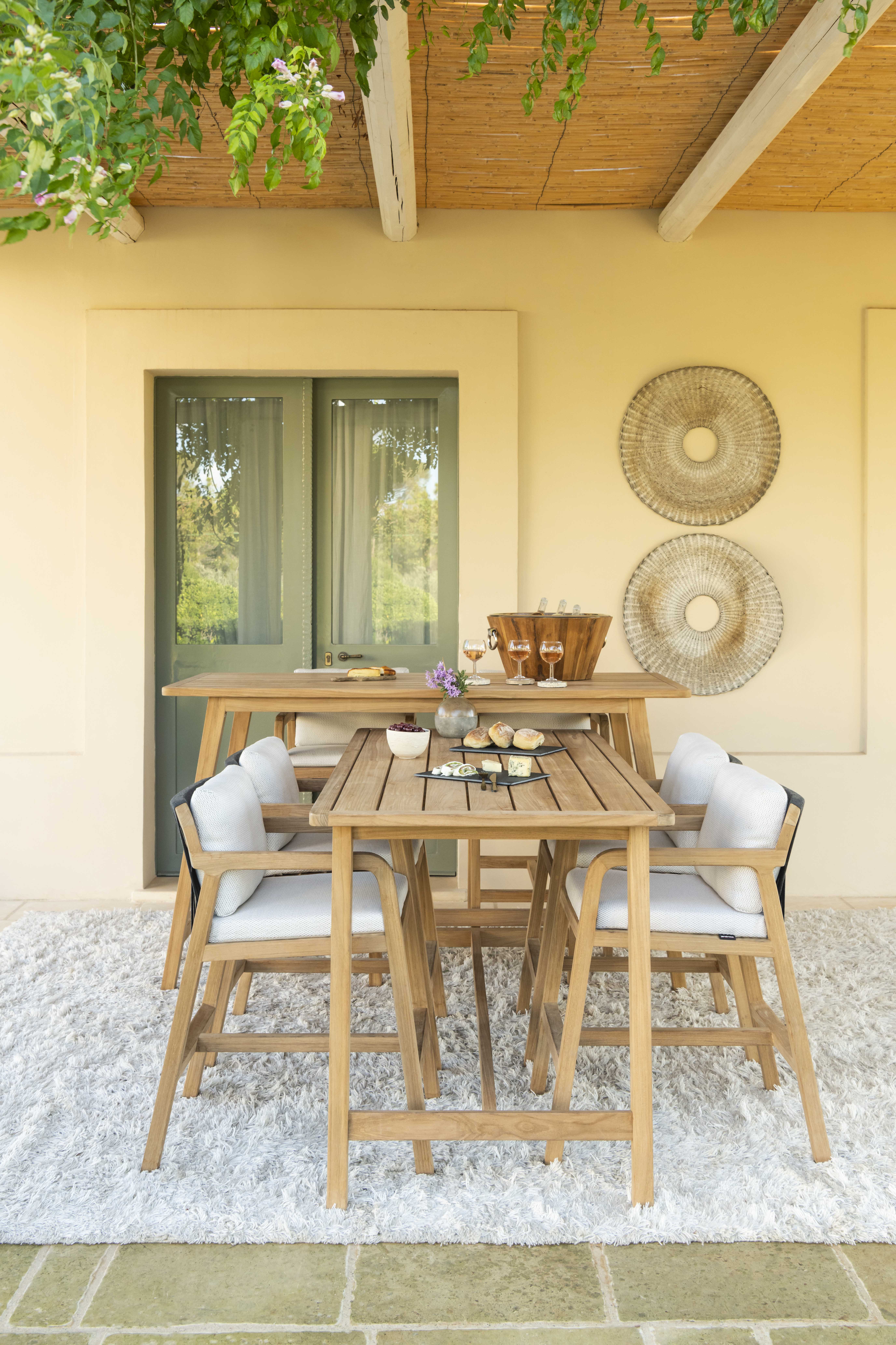 FLEXX Thekentisch Teakholz 180x83 cm