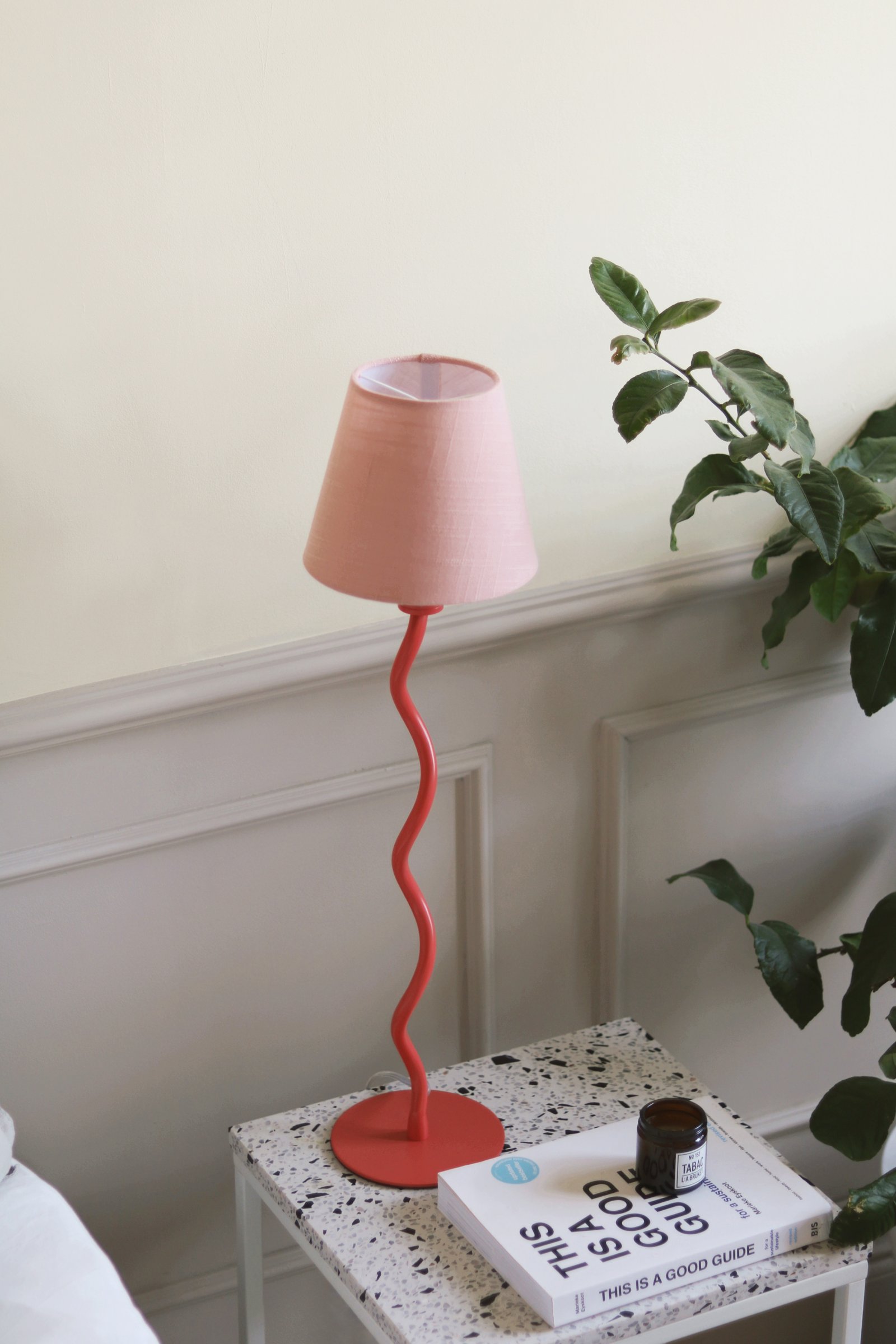 Twist Tischlampenfuß Pink