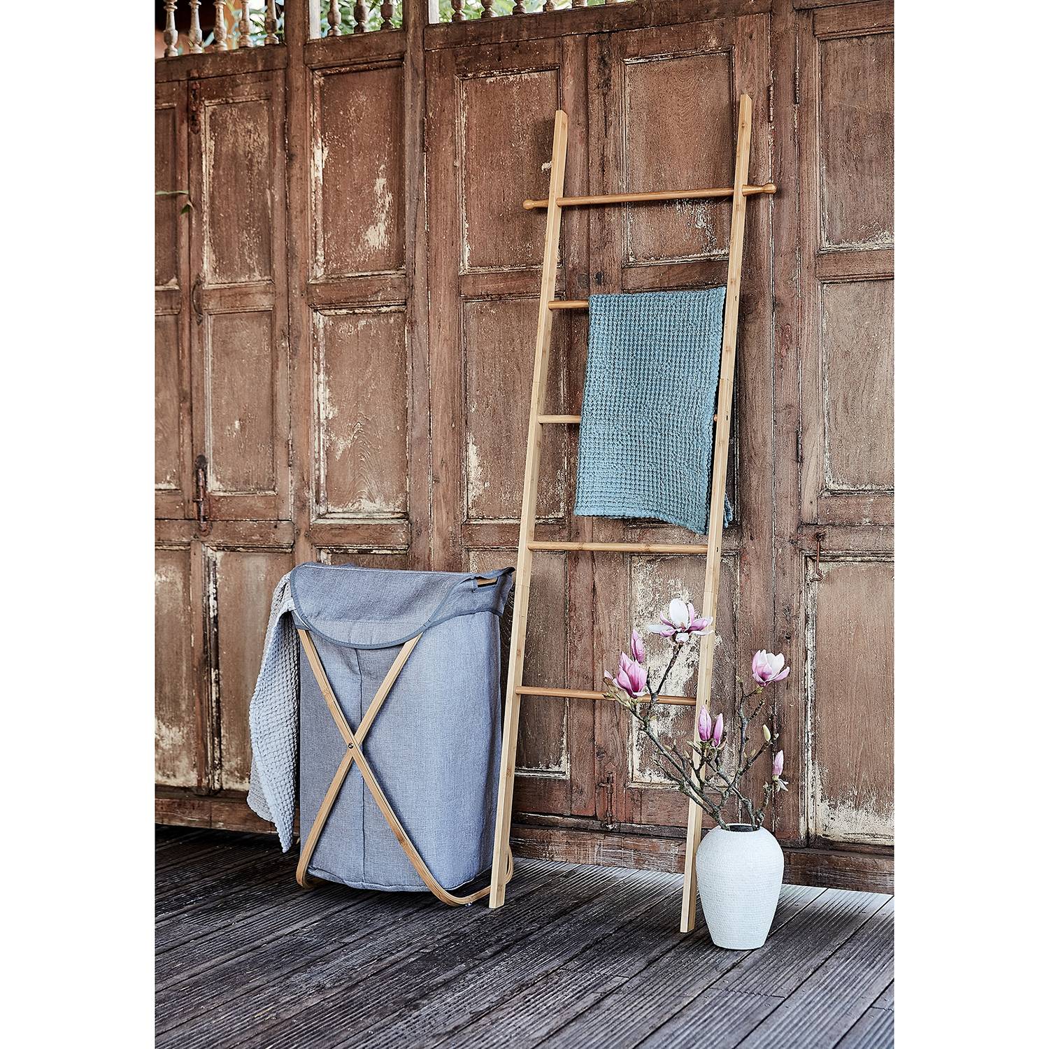 Bahari Handtuchleiter Bambus Braun