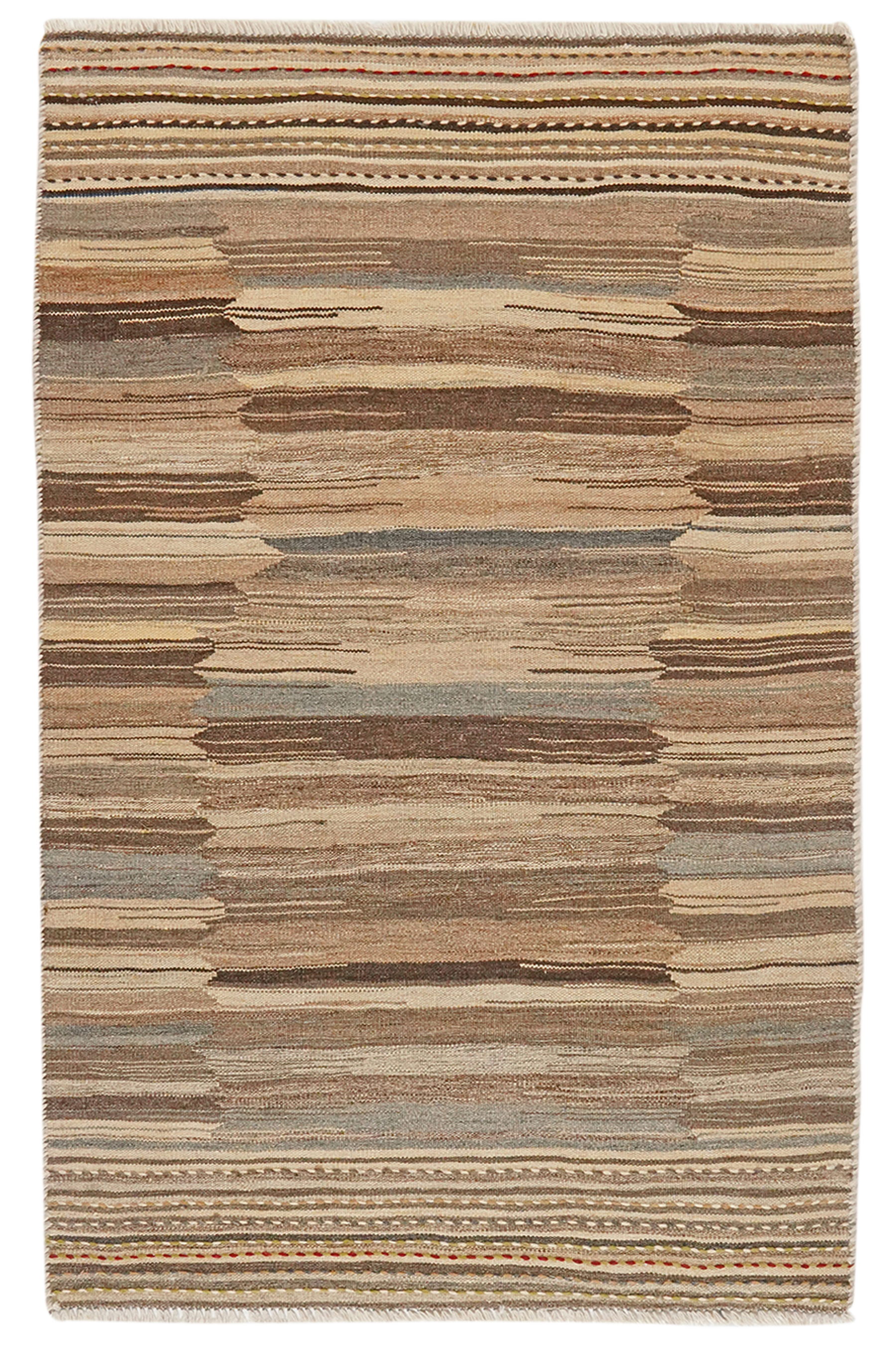 Kilim Gashgai Teppich Braun