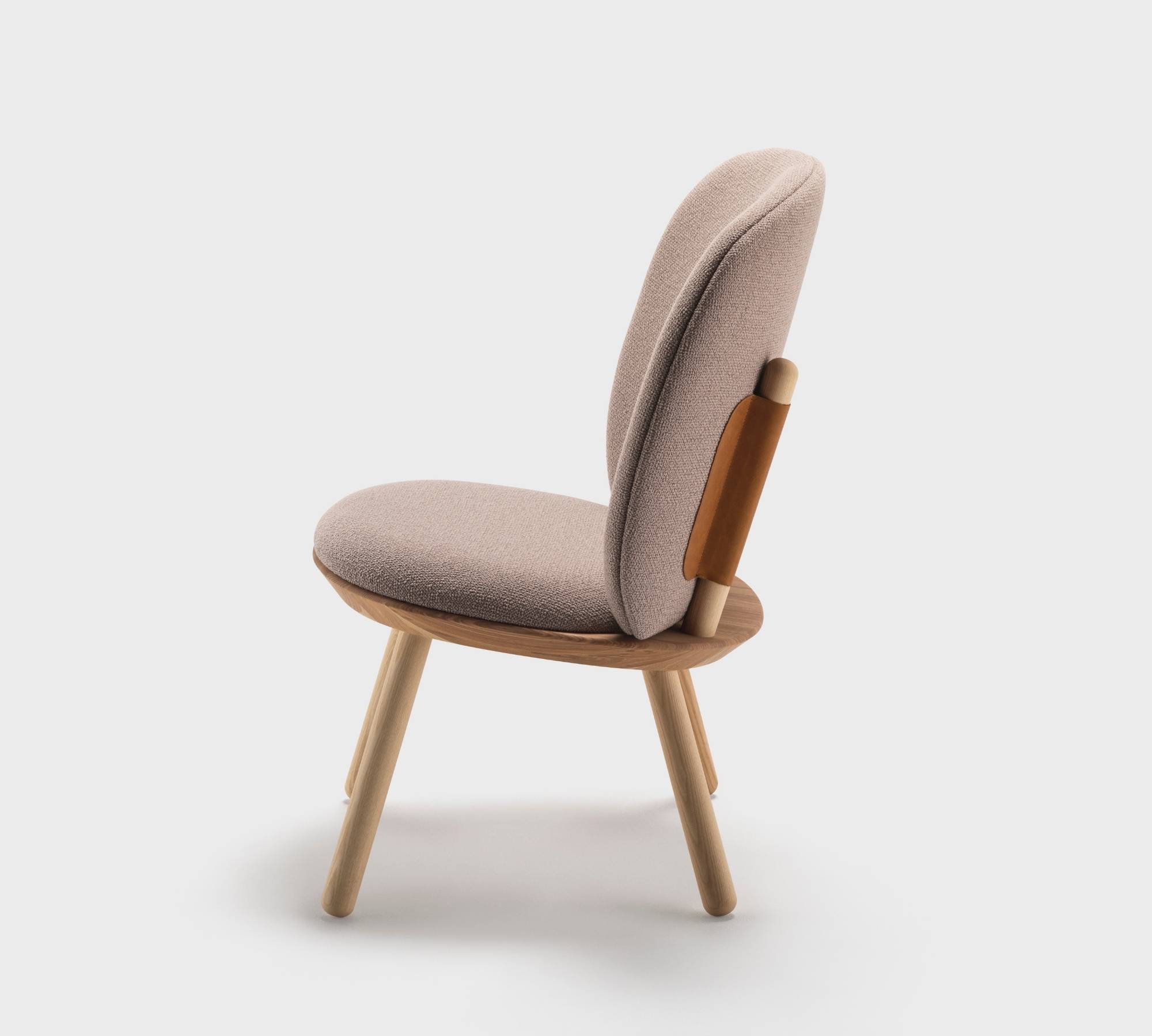 Naïve Armchair Ash wood Fabric Taupe