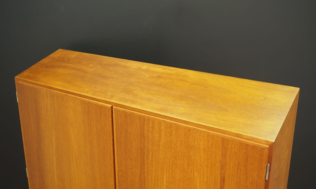 Vintage cabinet teak wood beige 1970s