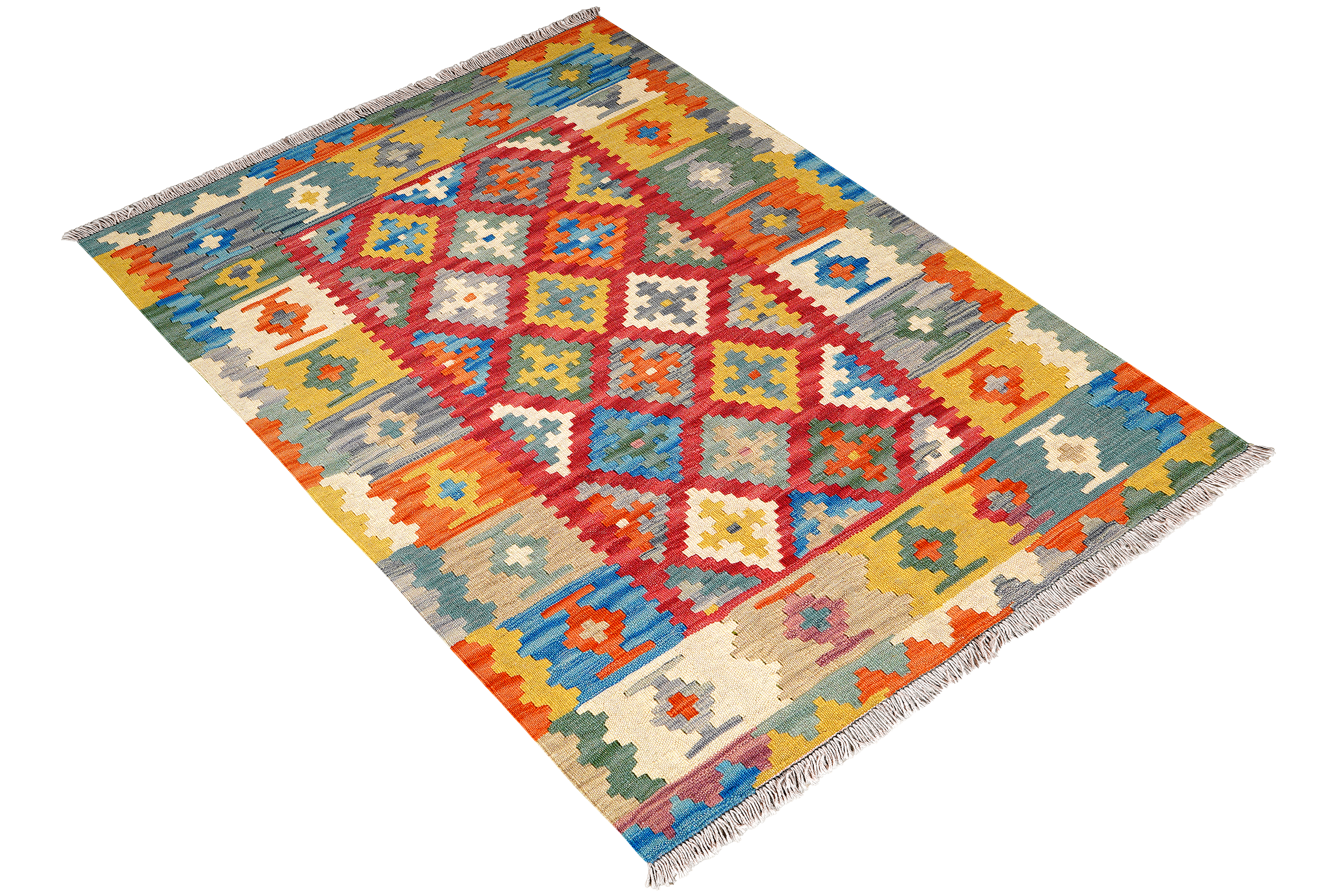 Kilim Gashgai Teppich Mehrfarbig