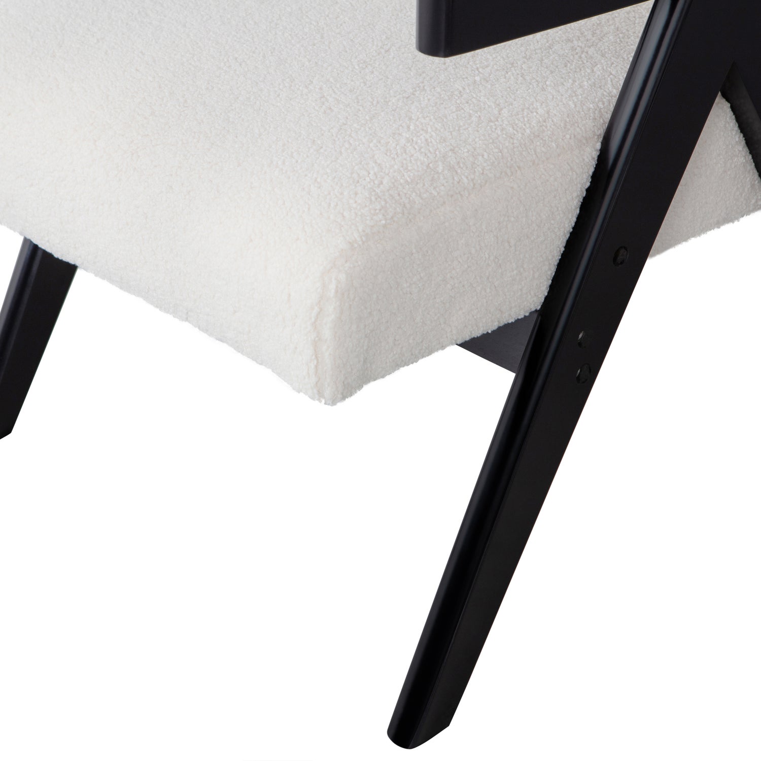 Lowie Sessel Creme Schwarz