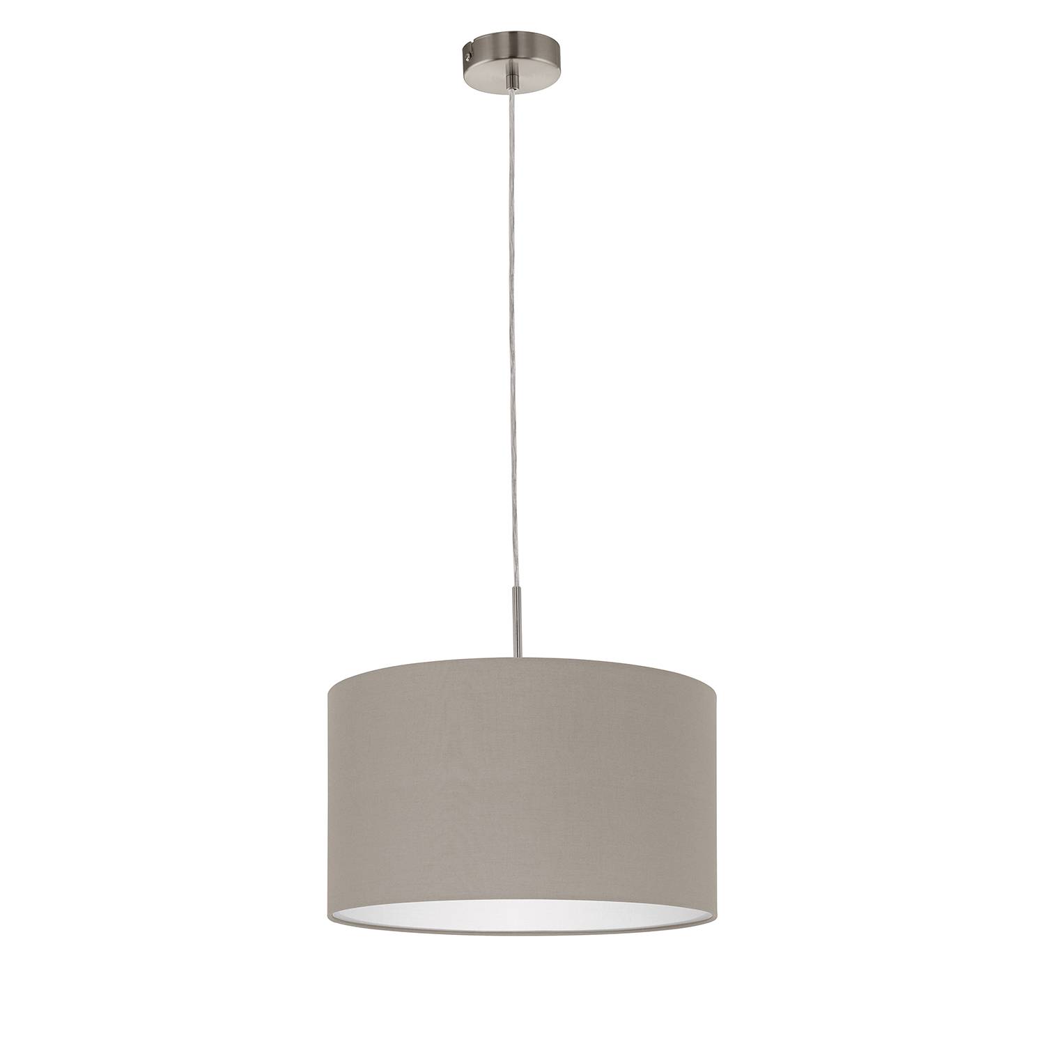 Pasteri III Pendelleuchte Mischgewebe Stahl 38cm