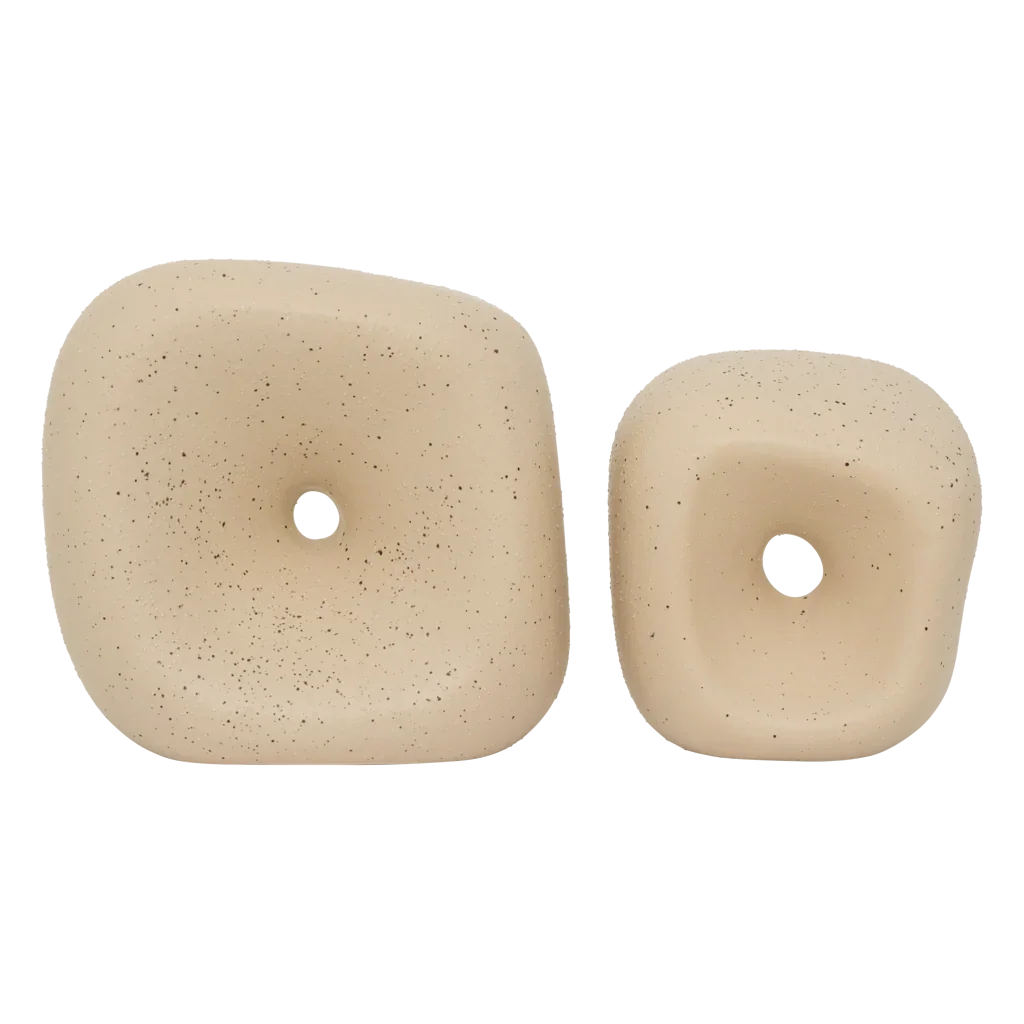 2x Fratelli Dekofigur Keramik Creme