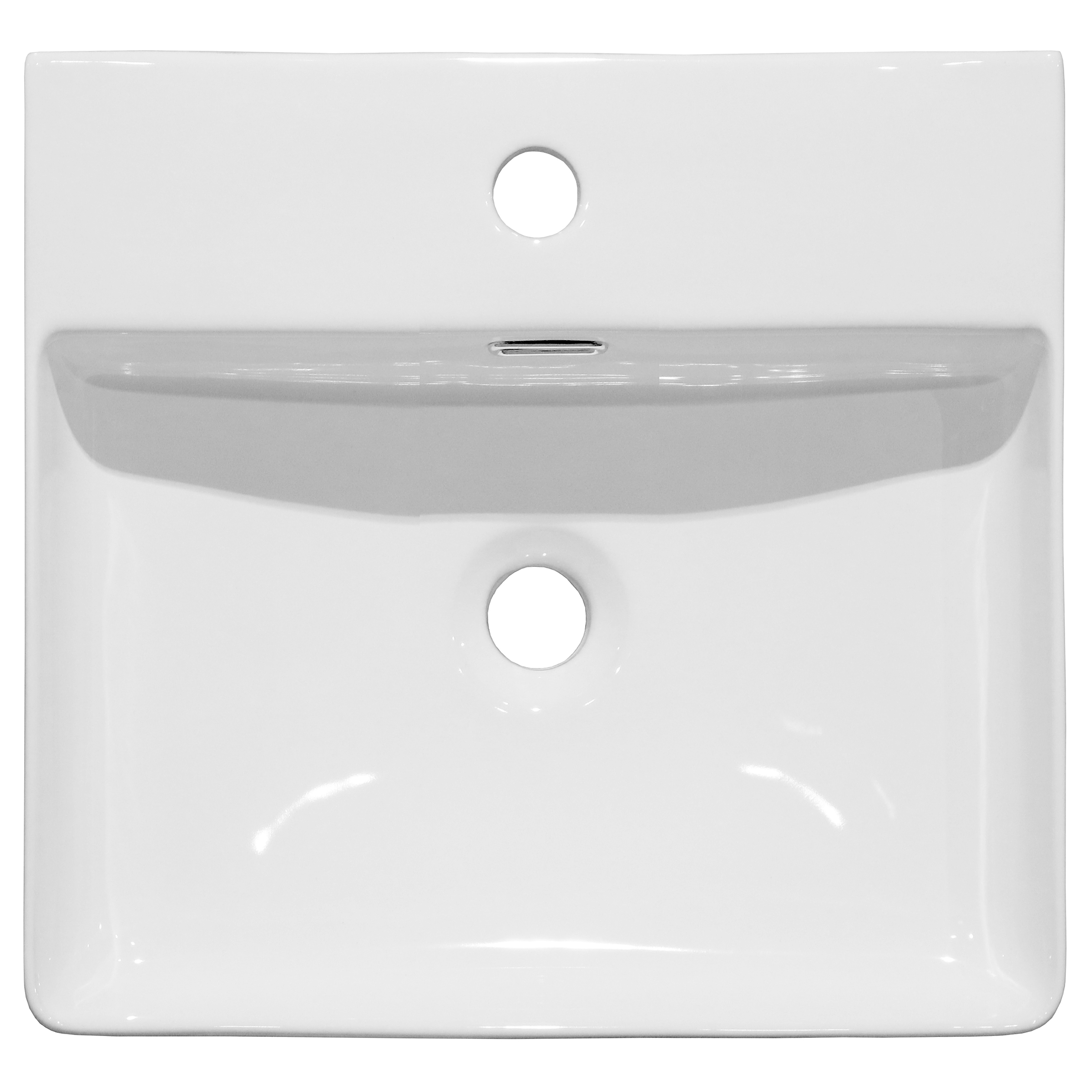 Mlovu Aufsatzwaschbecken Keramik Weiß 