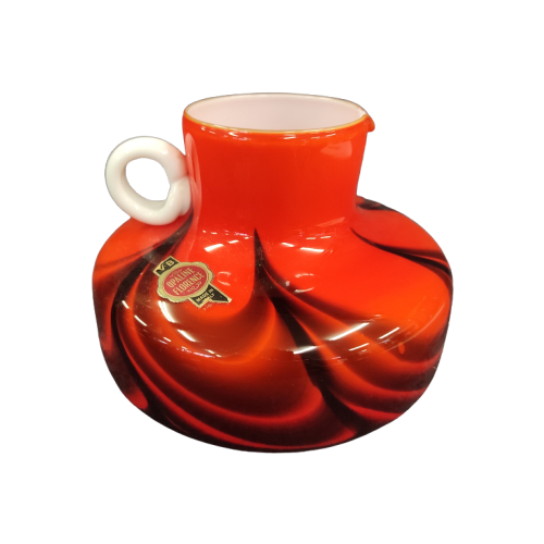 Vintage Vase Glas Rot