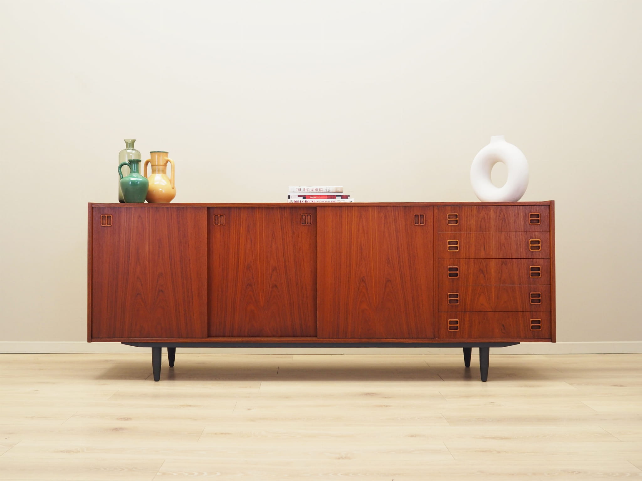 Vintage Sideboard Teakholz Braun 1960er Jahre