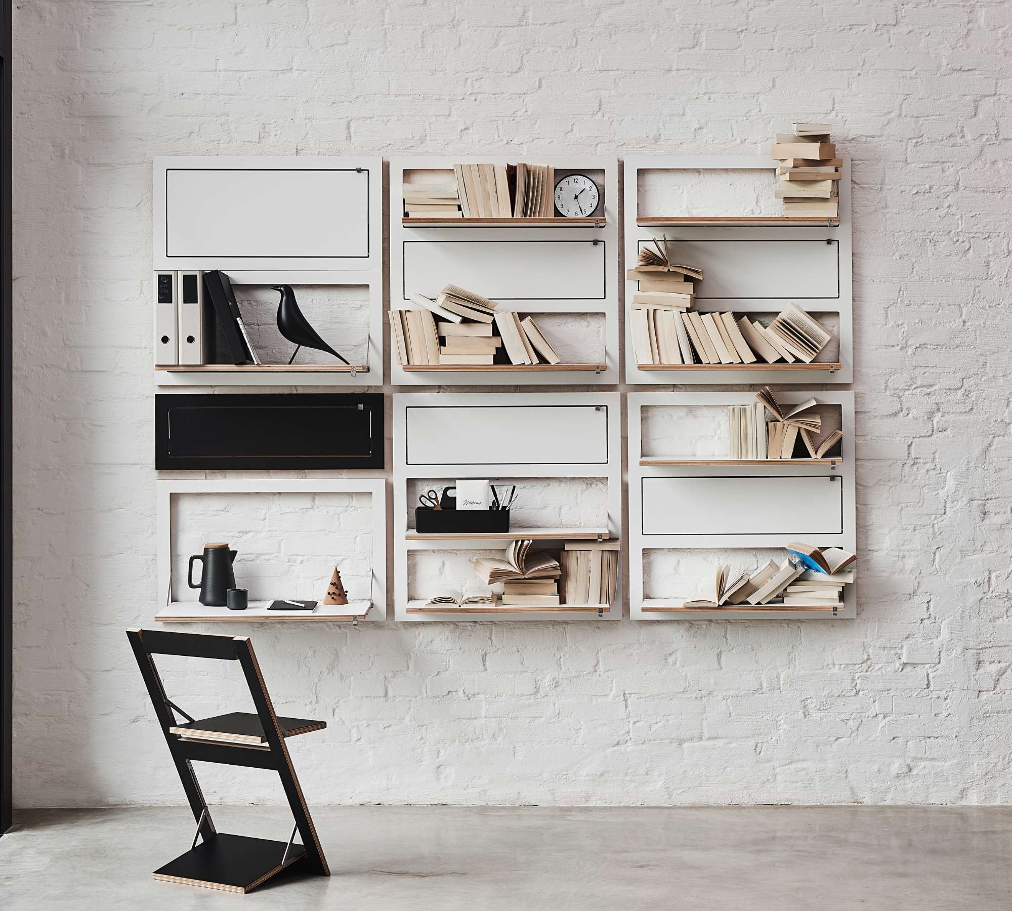 Fläpps Regal 80x80-3 Weiß