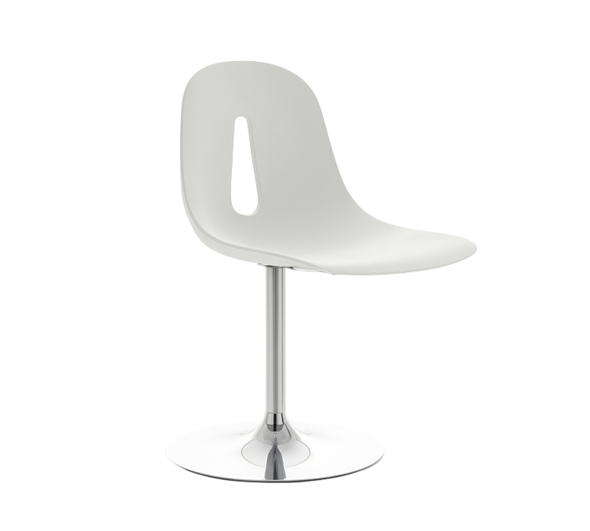GOTHAM/T Swivel chair Polyurethane Metal White