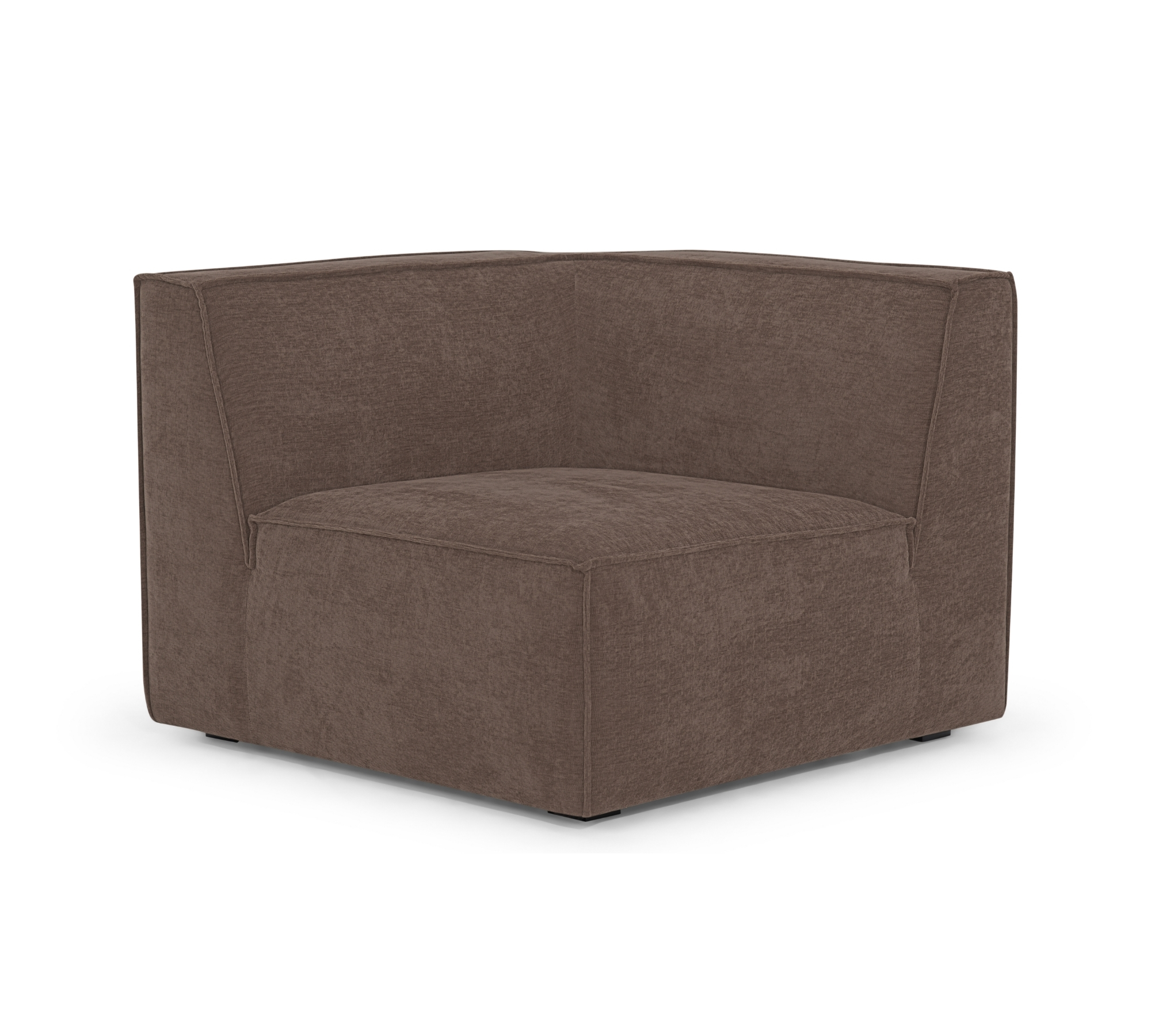 Dane 1-Sitzer Eckmodul Rechts Aulla Cacao