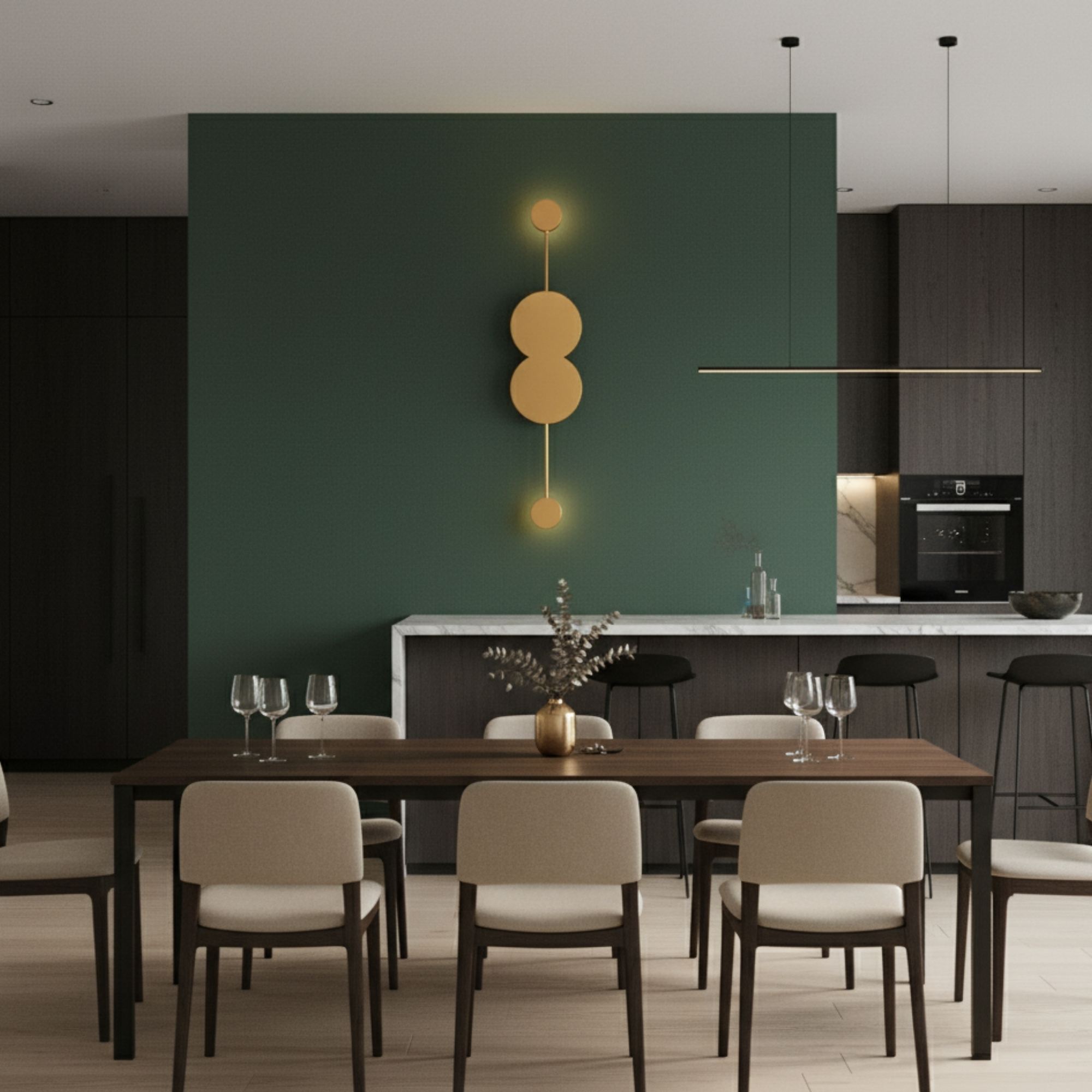 Ledos Wandleuchte Metall Gold