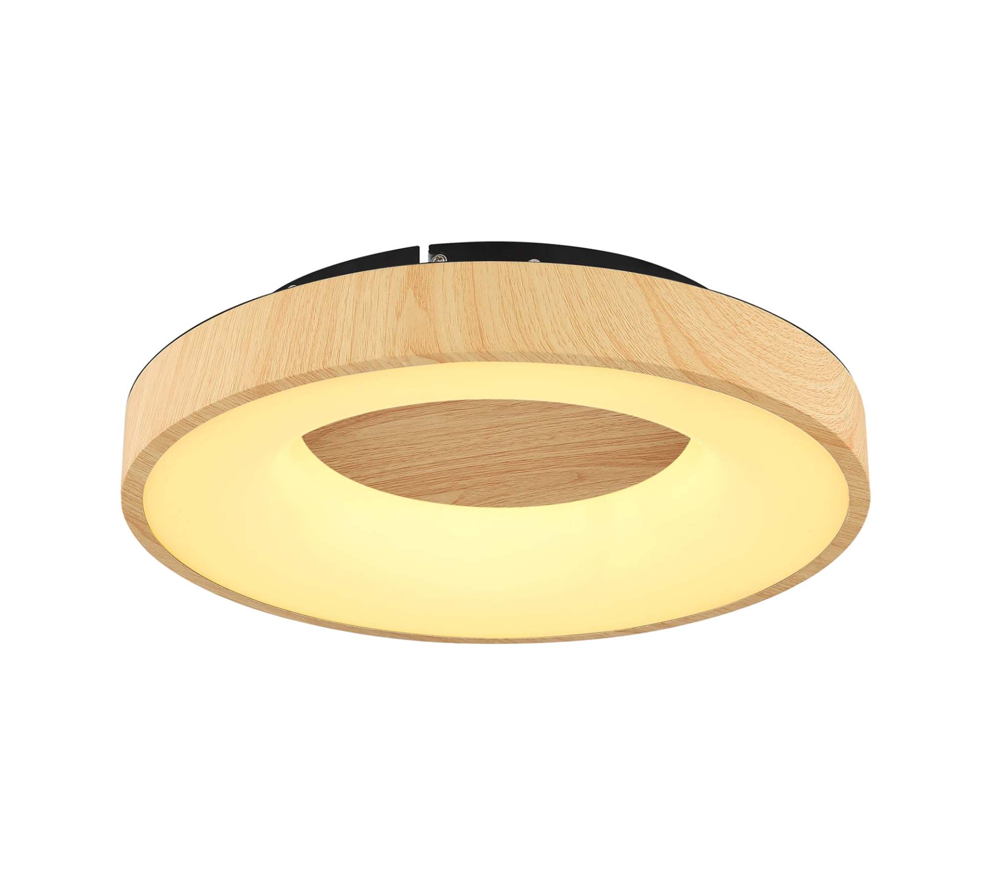 LED Deckenleuchte 1-flammig Acrylglas Metall Braun