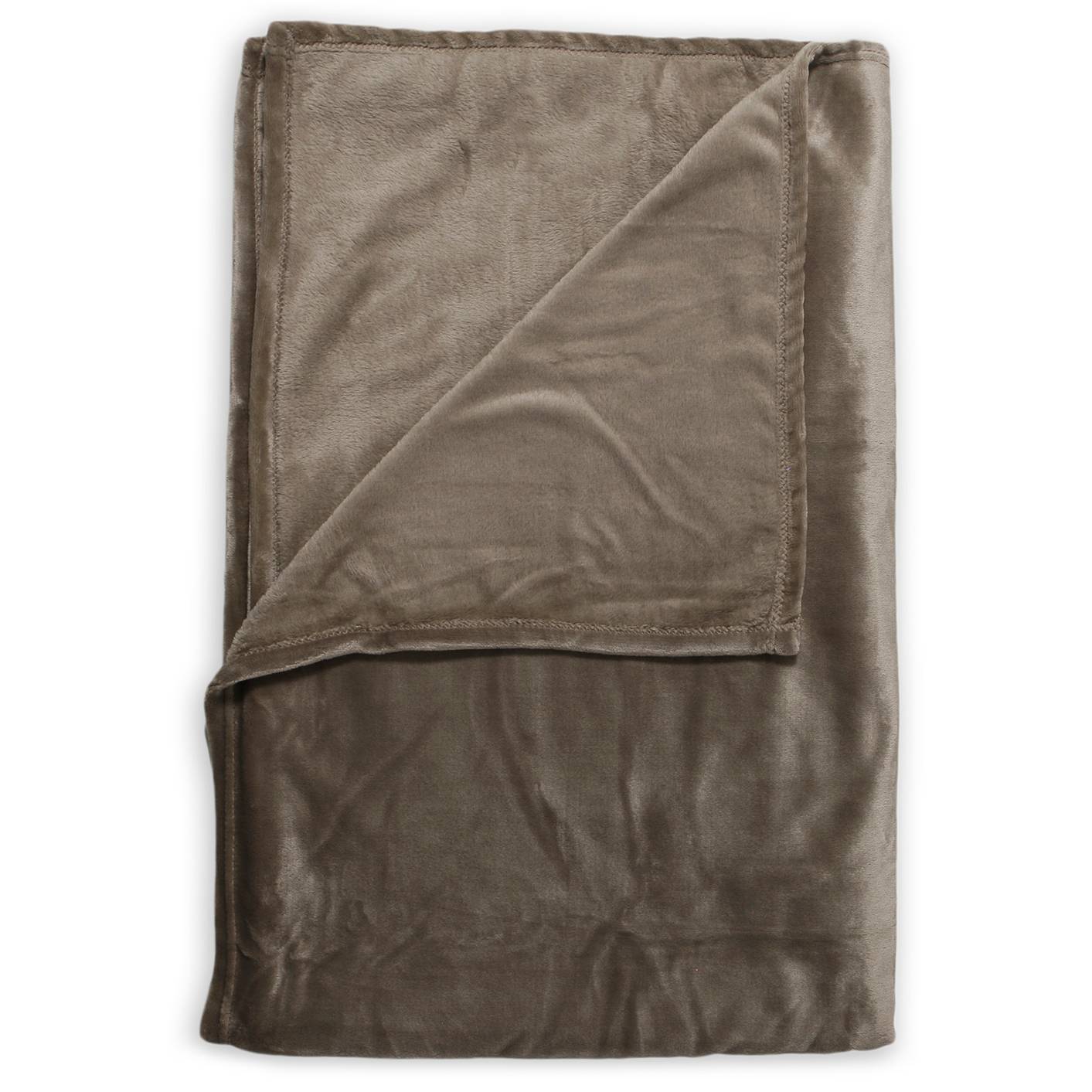 Plaid Cara Fleece Taupe