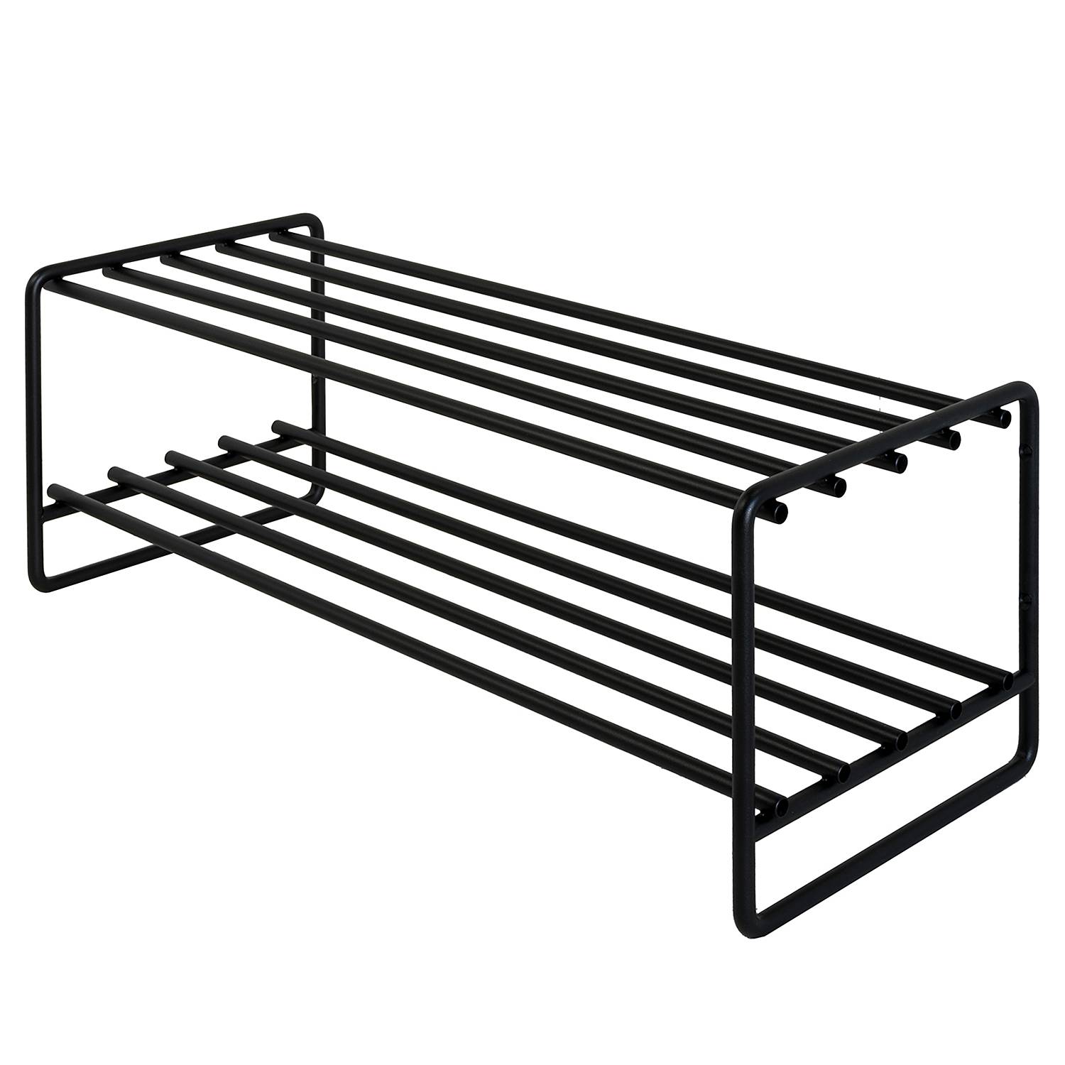 Red Living Shoe Rack Opp Metal Black 70 x 27 x 29 cm