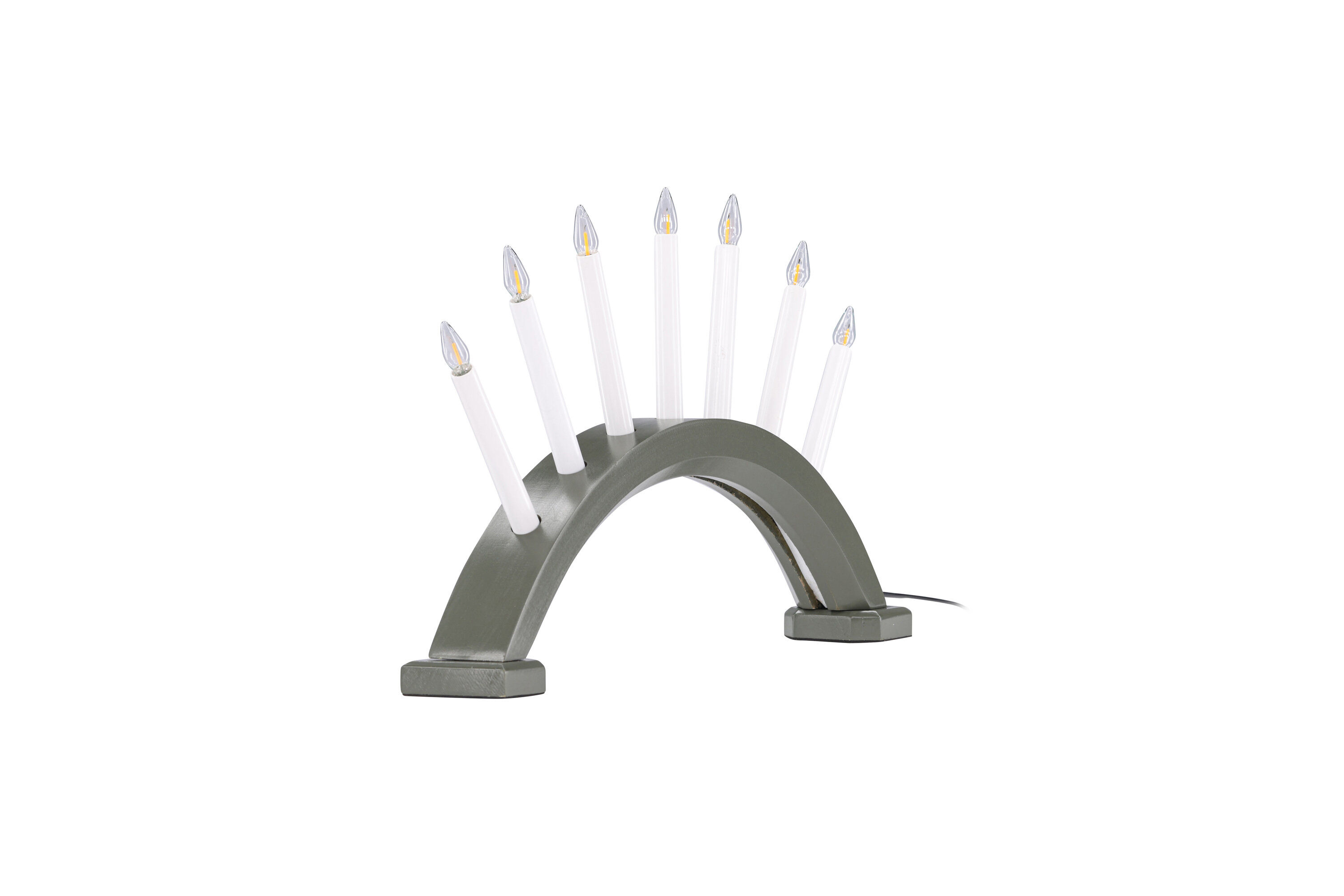 Kebnekaise Tischlampe Kiefernholz Grün Weiß