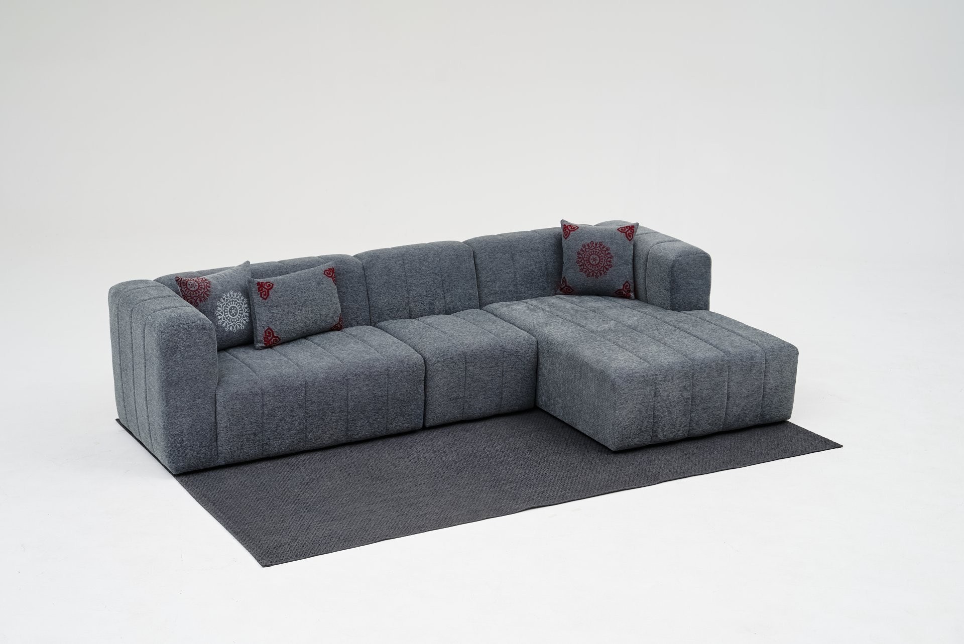 Beyza Sofa Récamiere Rechts Grau