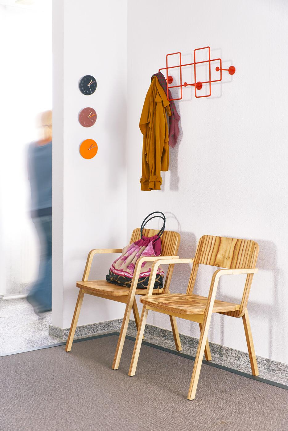 Bazar Wandgarderobe Schwarz