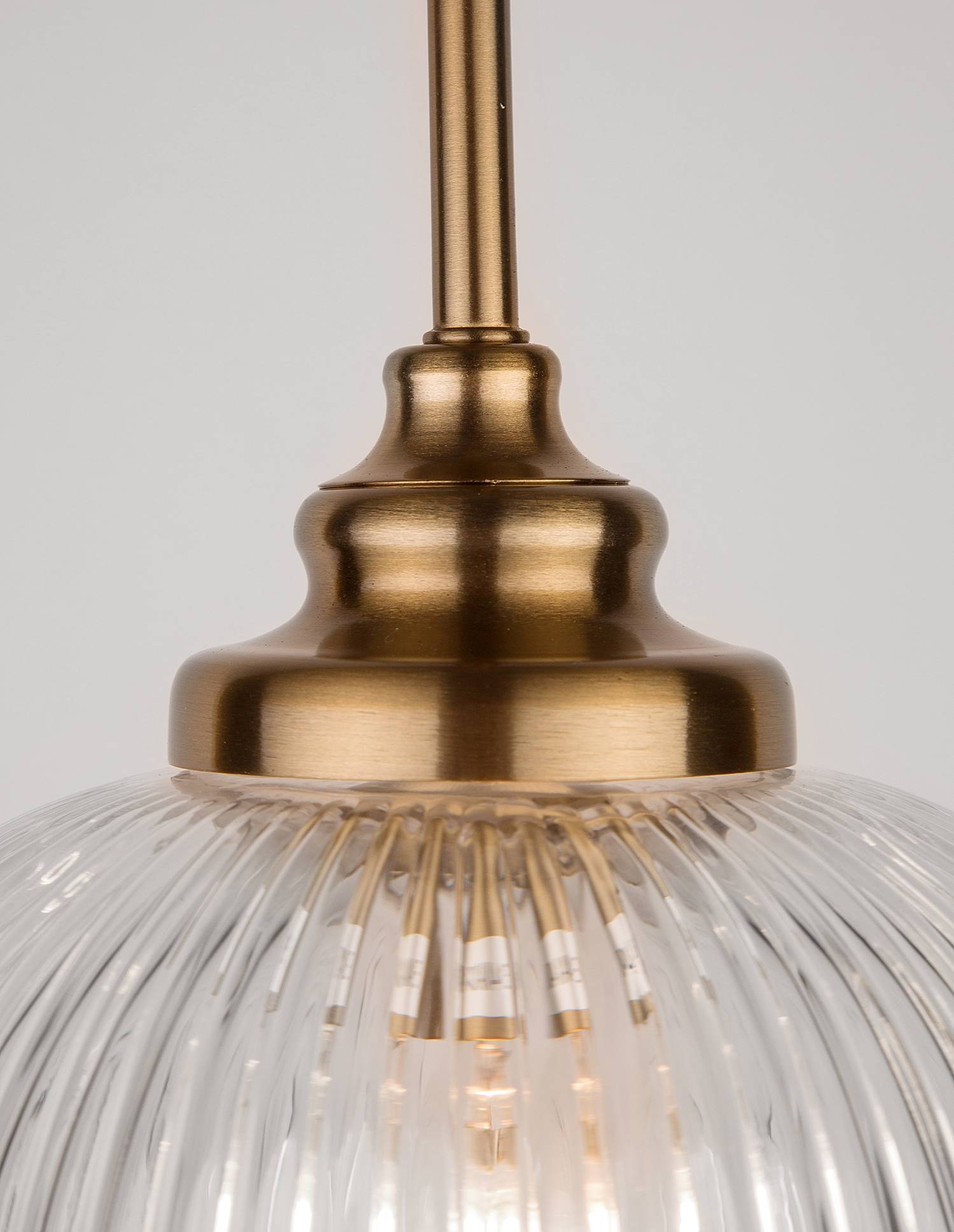 Moon pendant light 1-flame type C clear glass aluminum