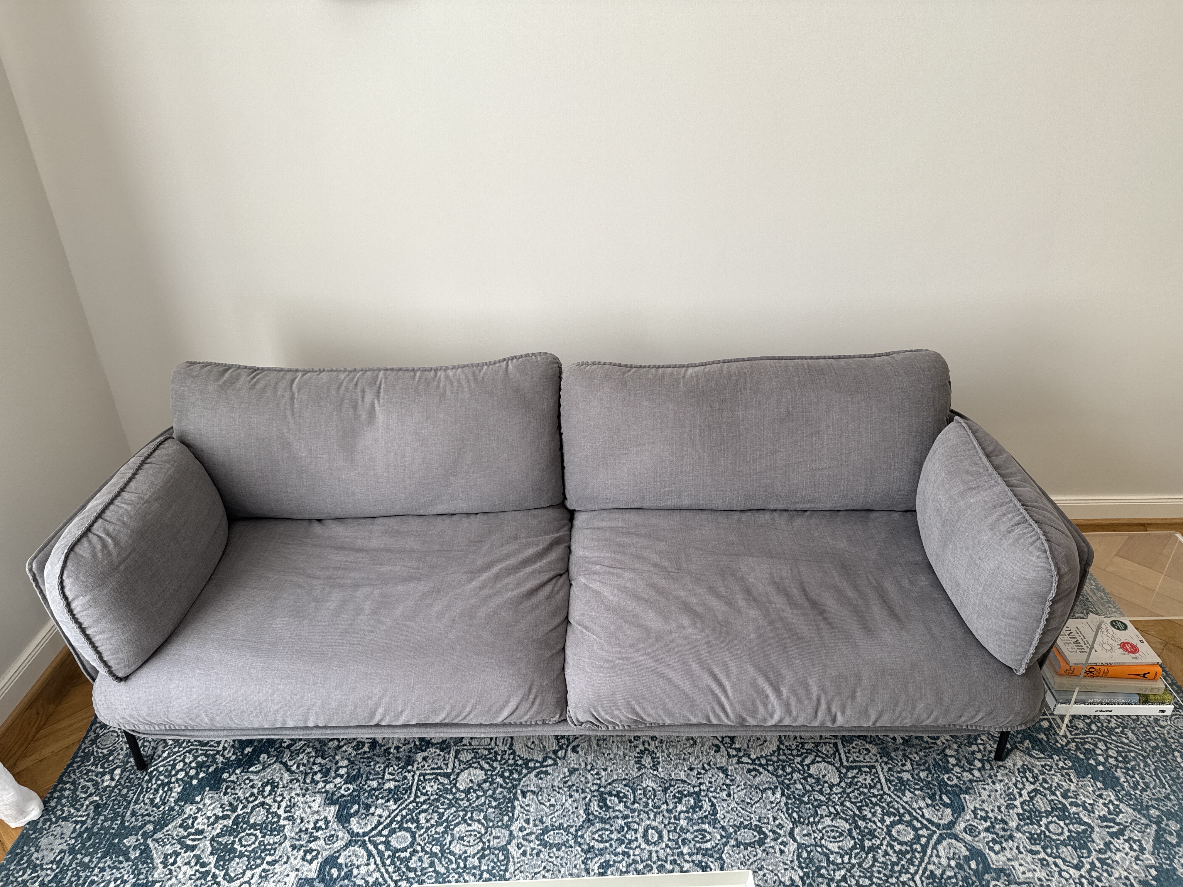 Cloud LN3.2 Sofa 3-Sitzer Baumwolle Grau